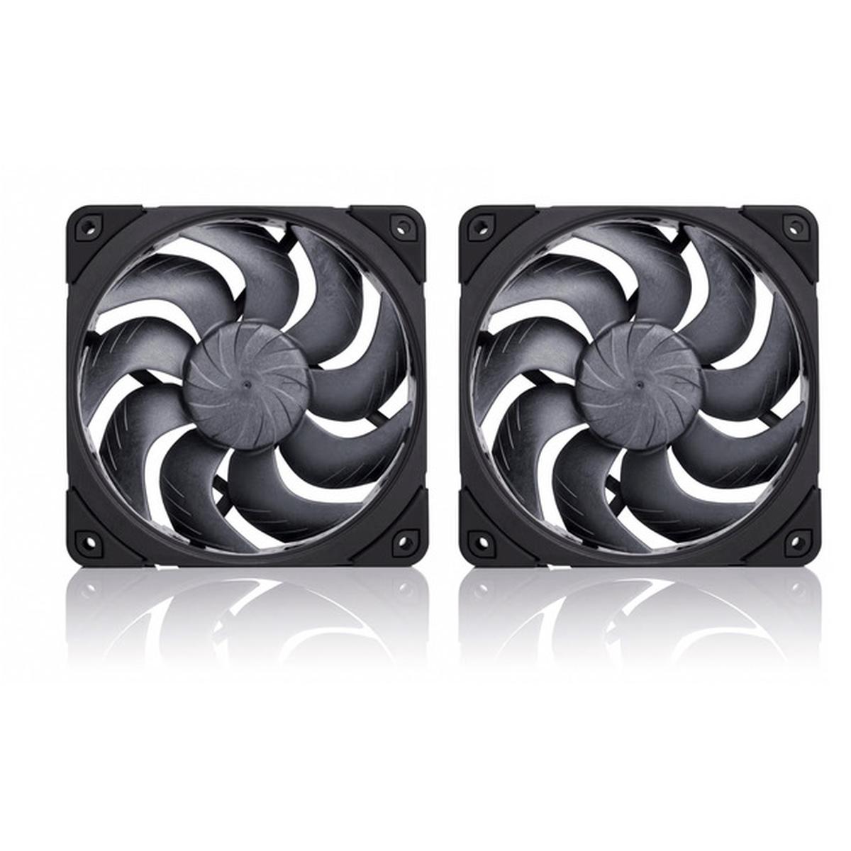 Noctua NF-A12x25 G2 PWM Sx2-PP chromax.black Doppellüfter-Set schwarz