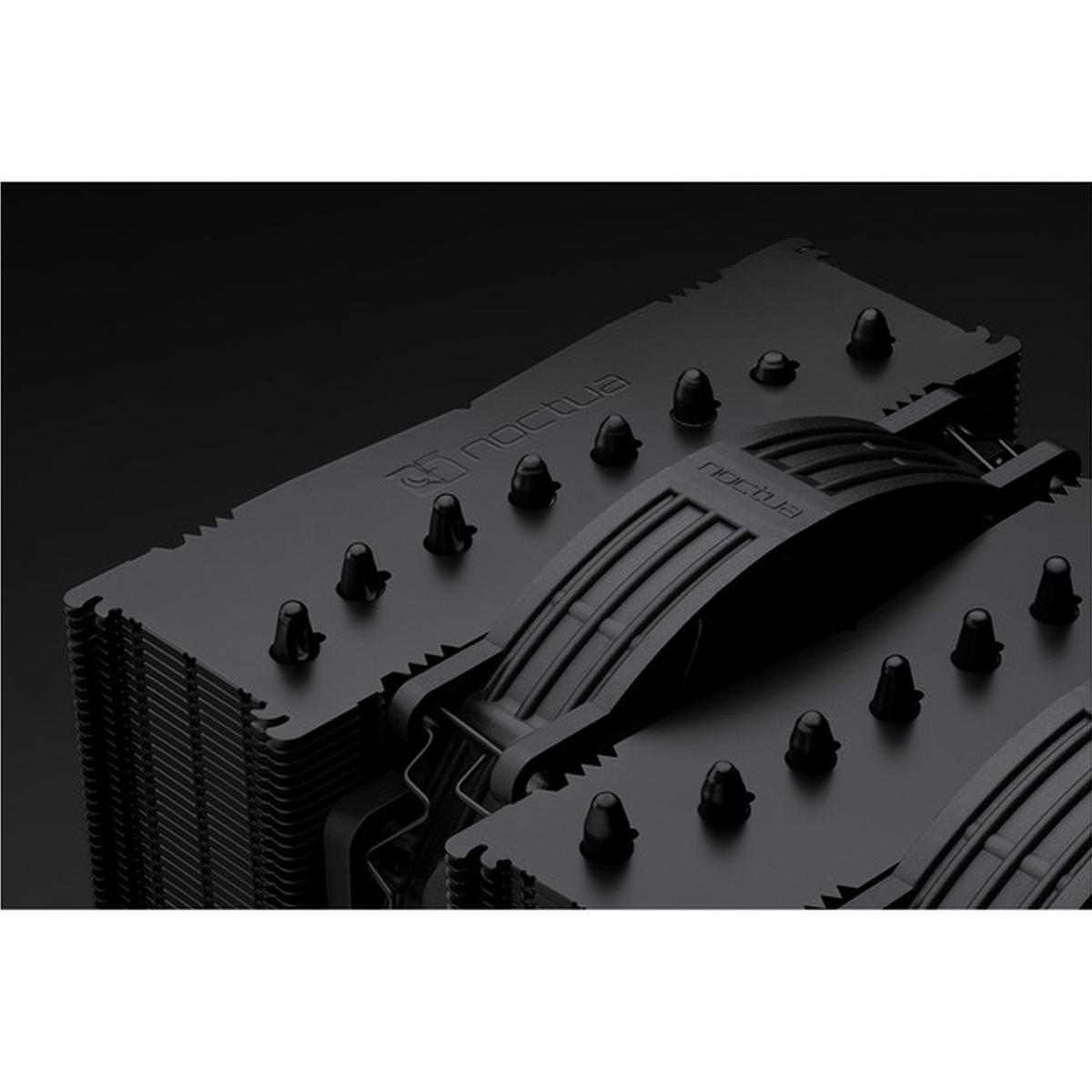 Noctua NF-A14x25r G2 PWM Sx2-PP chromax.black 2x 140mm PWM Lüfter schwarz