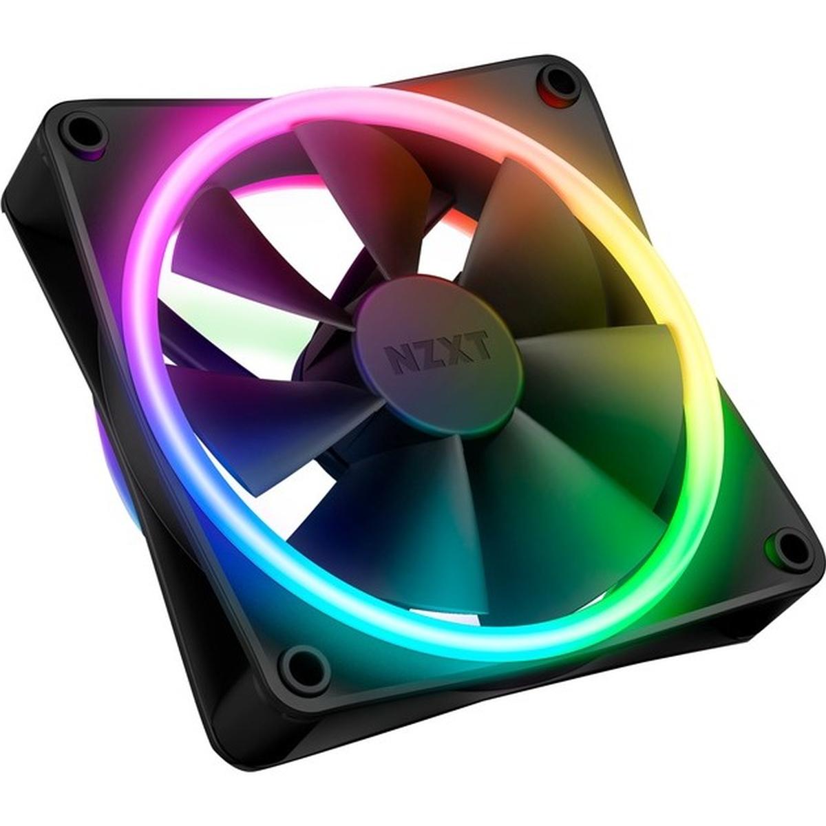 NZXT F120 RGB Duo 120mm doppelseitiger RGB-Lüfter schwarz