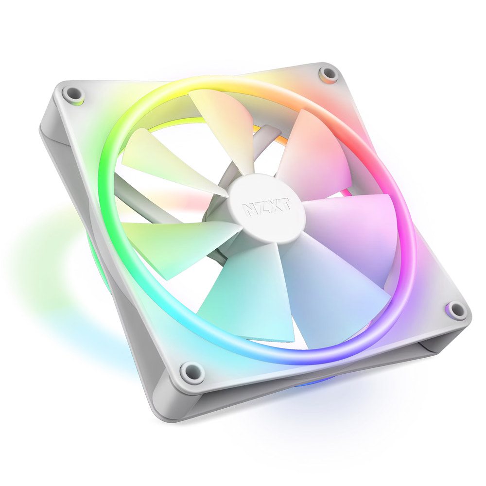 NZXT F140 RGB Duo 140mm doppelseitiger RGB-Lüfter weiß