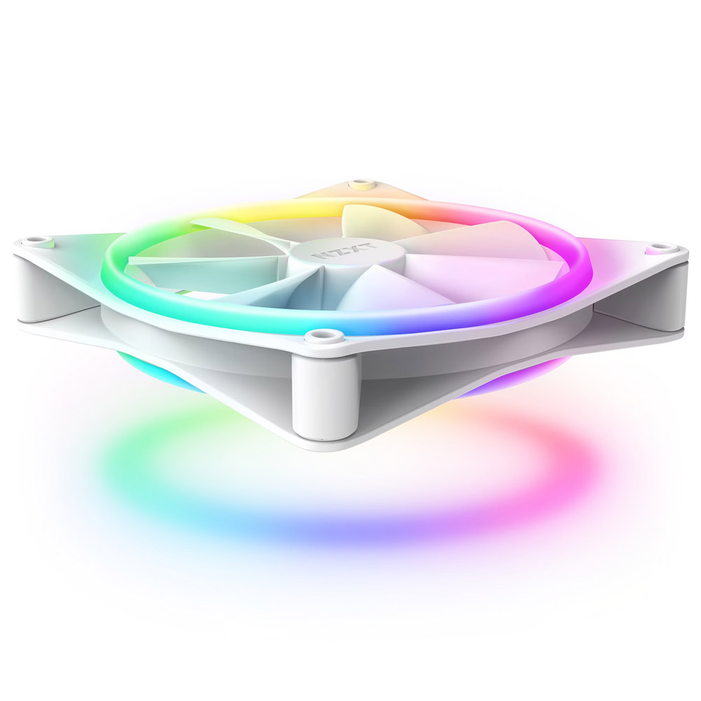 NZXT F140 RGB Duo 140mm doppelseitiger RGB-Lüfter weiß