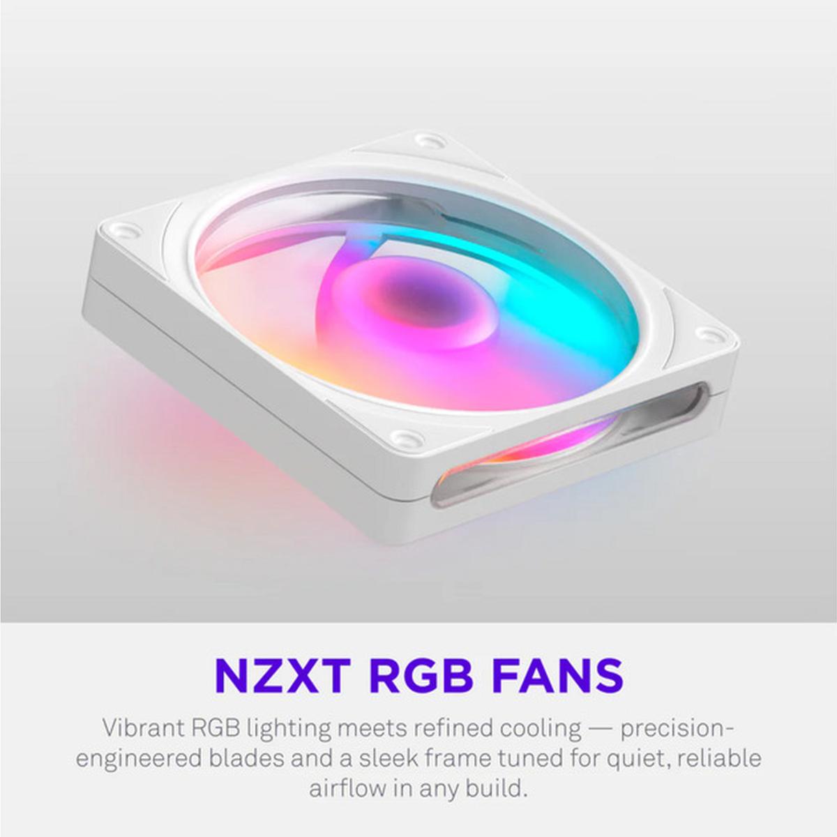 NZXT F120 RGB 120mm PWM Lüfter weiß