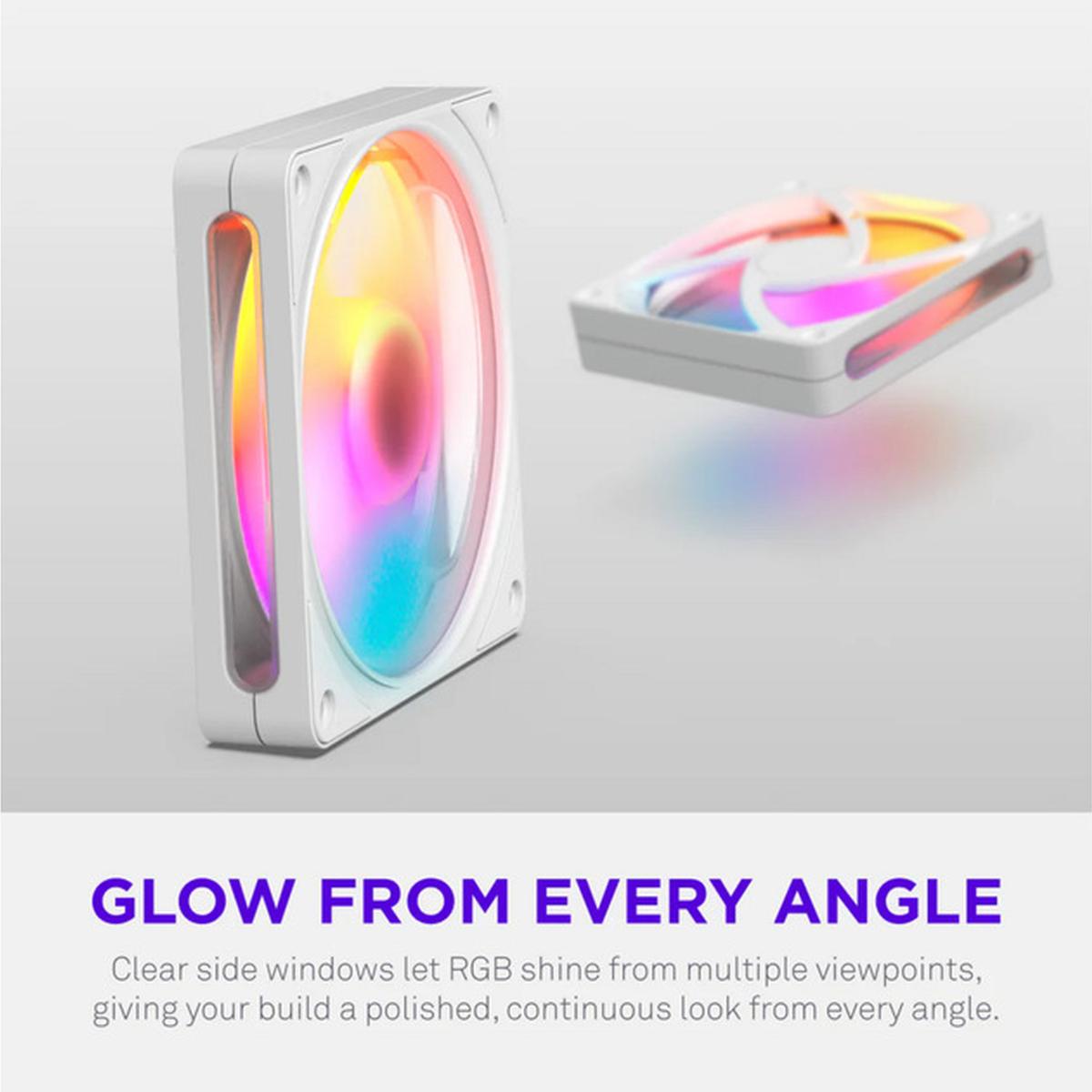 NZXT F120 RGB 120mm PWM Lüfter weiß