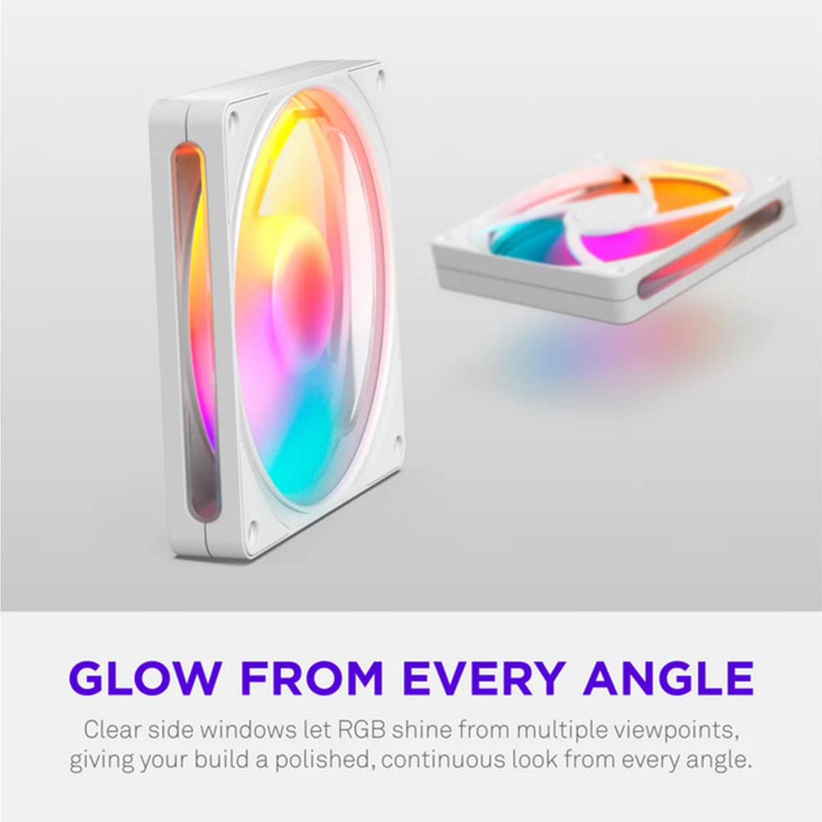 NZXT F140 RGB 140mm PWM Lüfter weiß