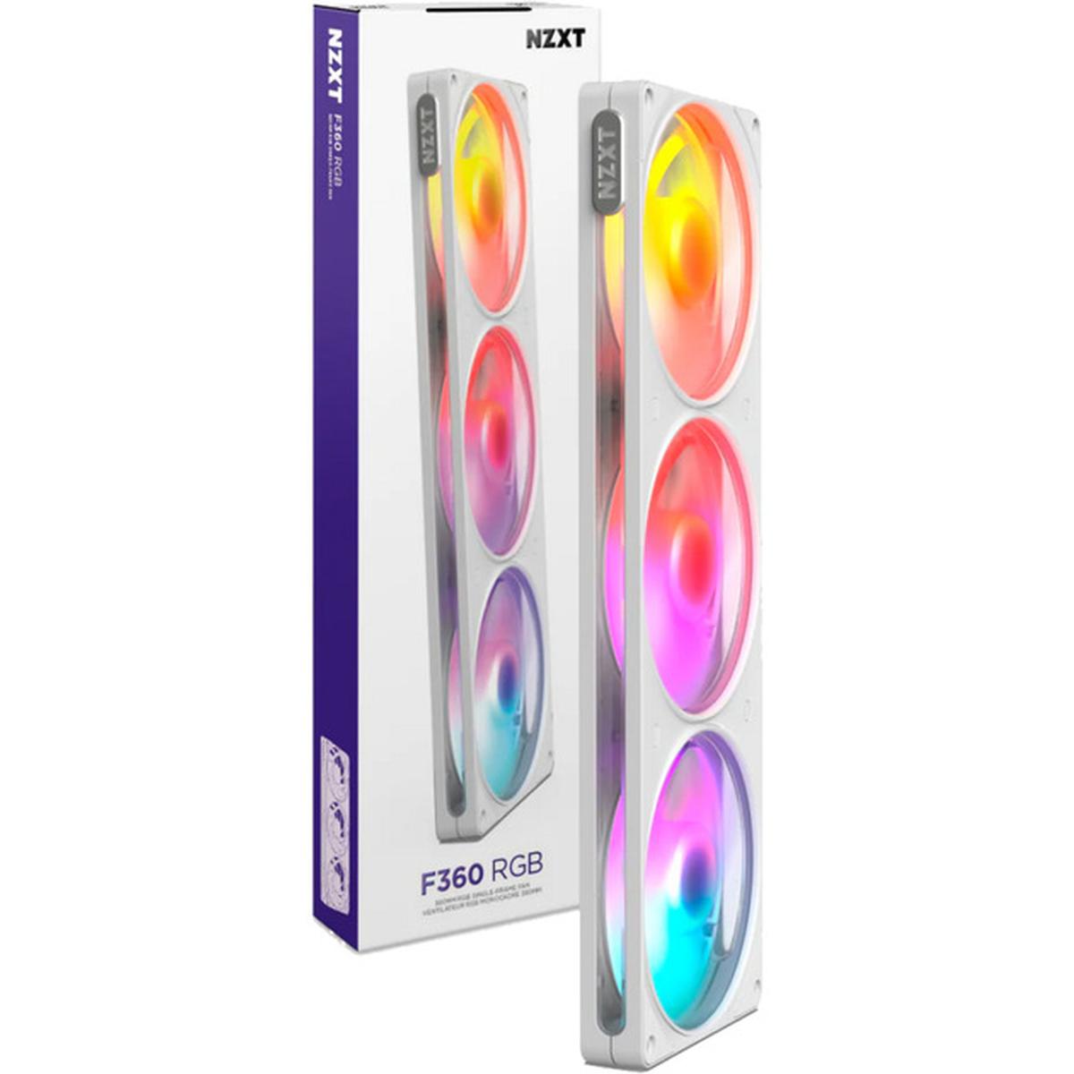 NZXT F360 RGB 3x 120mm PWM Lüfter weiß