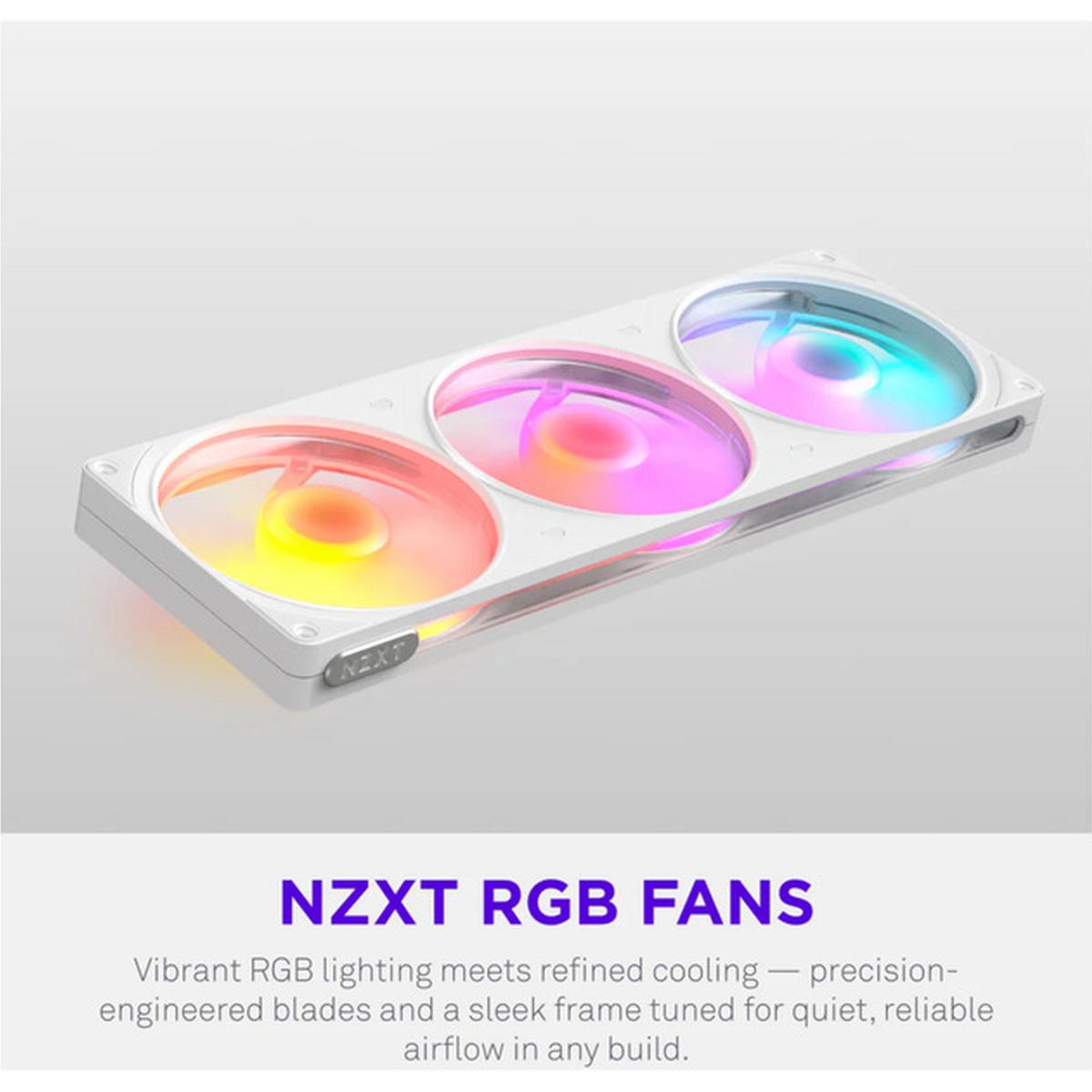 NZXT F360 RGB 3x 120mm PWM Lüfter weiß