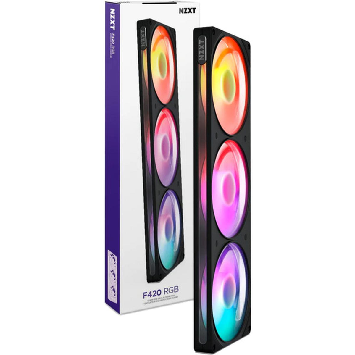 NZXT F420 RGB 3x 140mm PWM Lüfter schwarz