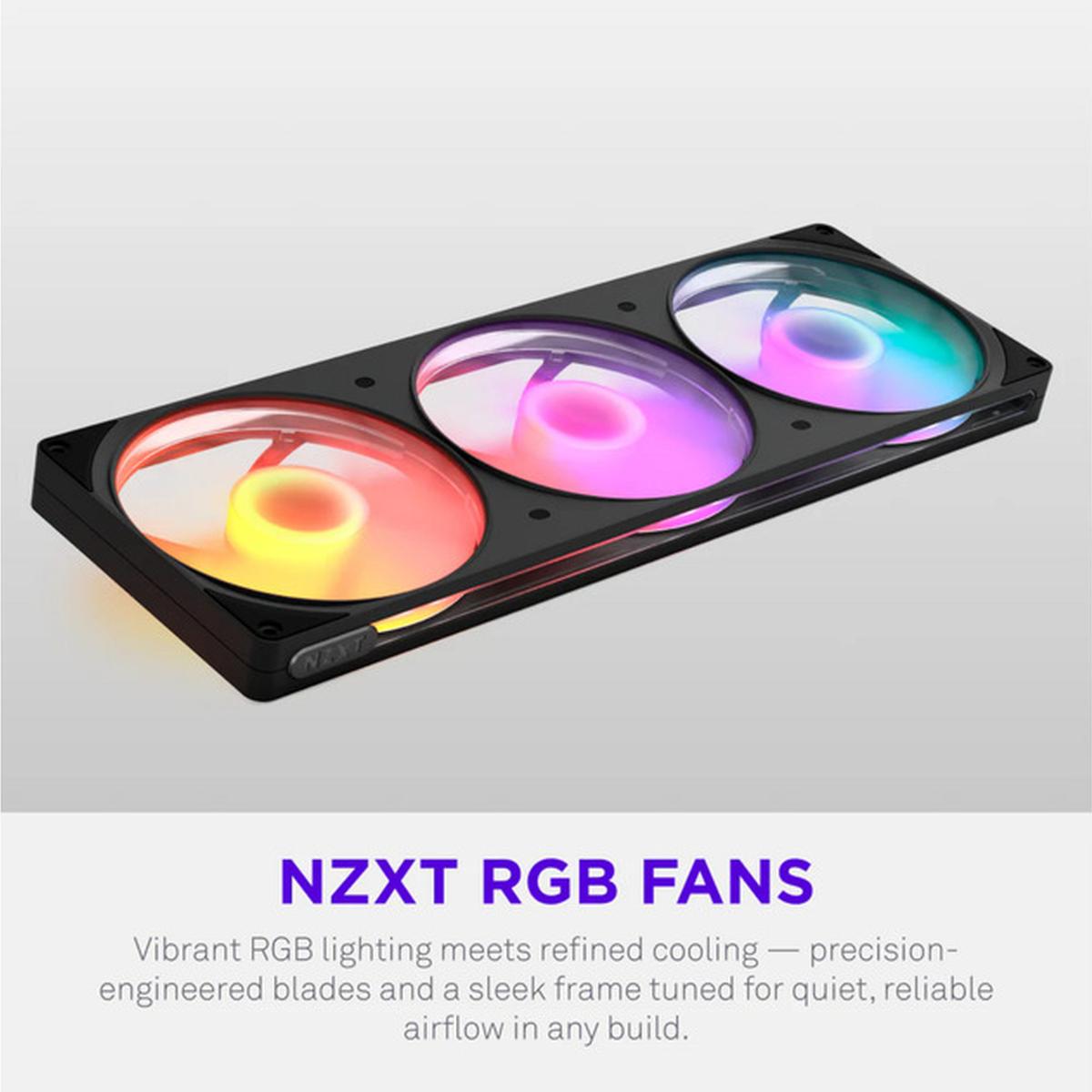 NZXT F420 RGB 3x 140mm PWM Lüfter schwarz