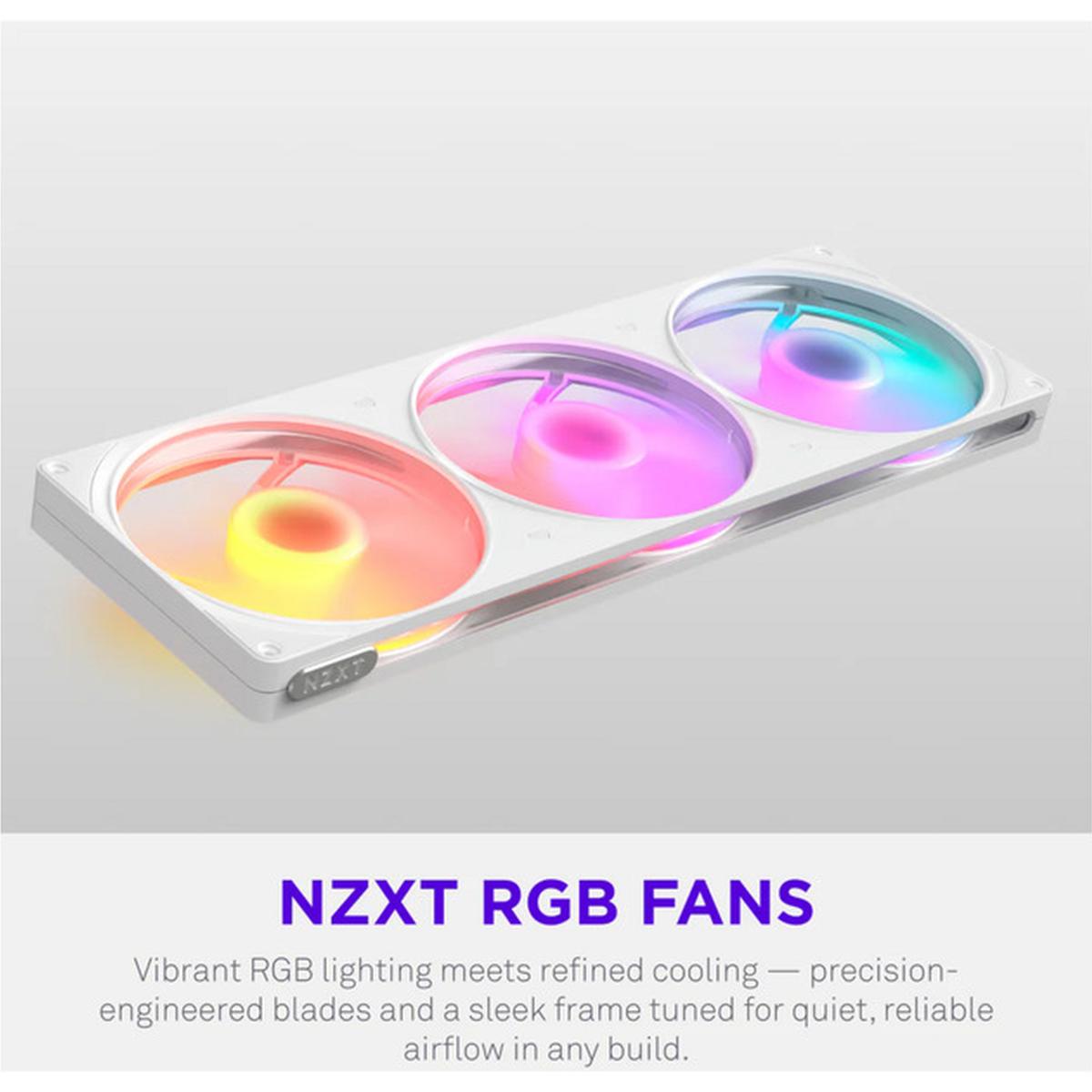NZXT F420 RGB 3x 140mm PWM Lüfter weiß