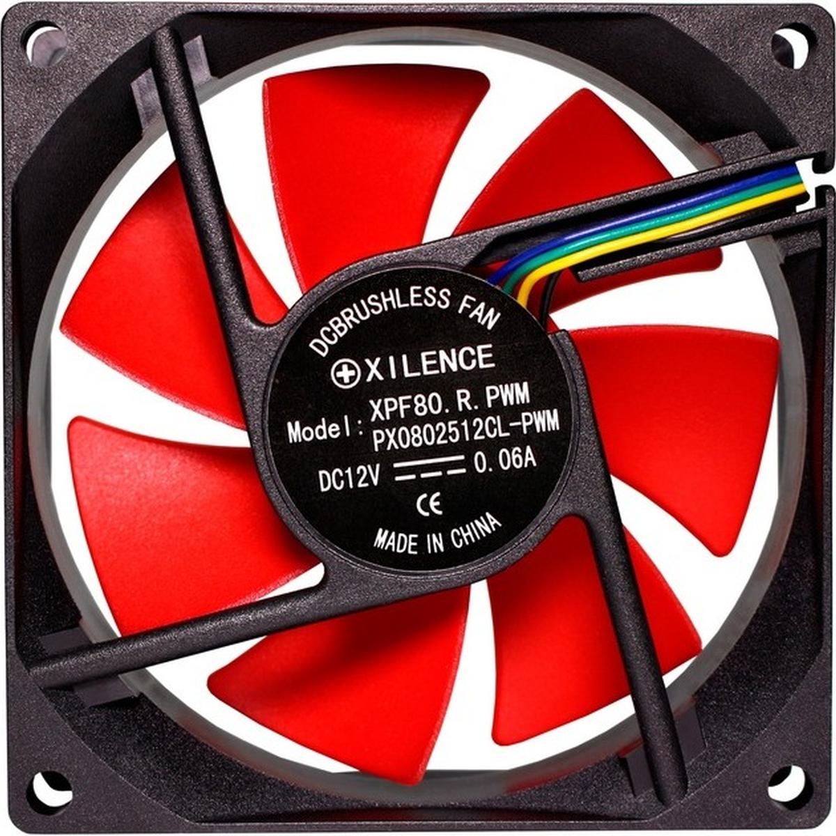 Xilence XPF80.R.PWM 80mm PWM Lüfter rot/schwarz