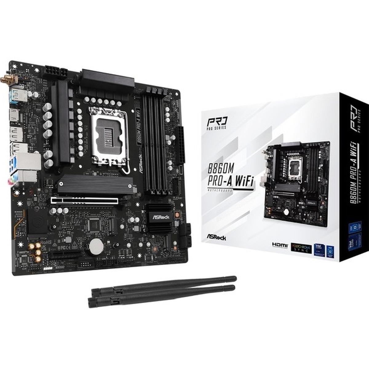ASRock B860M Pro-A WiFi LGA1851 Micro-ATX Mainboard