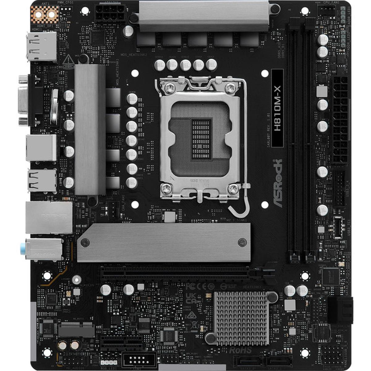 ASRock H810M-X LGA1851 Micro-ATX Mainboard