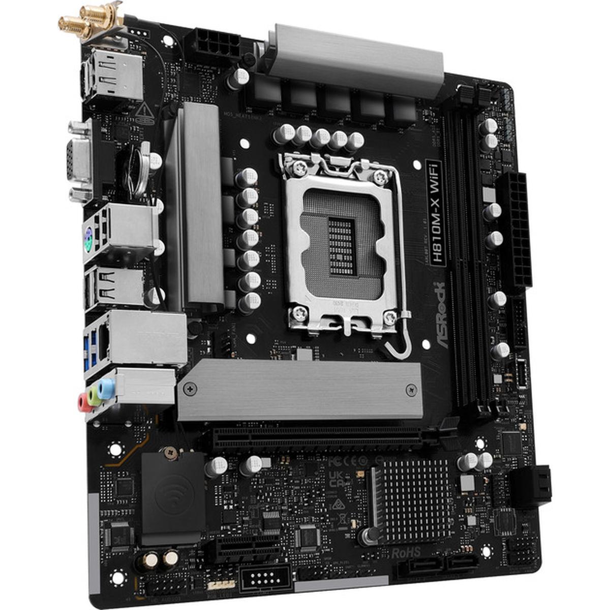 ASRock H810M-X WiFi LGA1851 Micro-ATX Mainboard