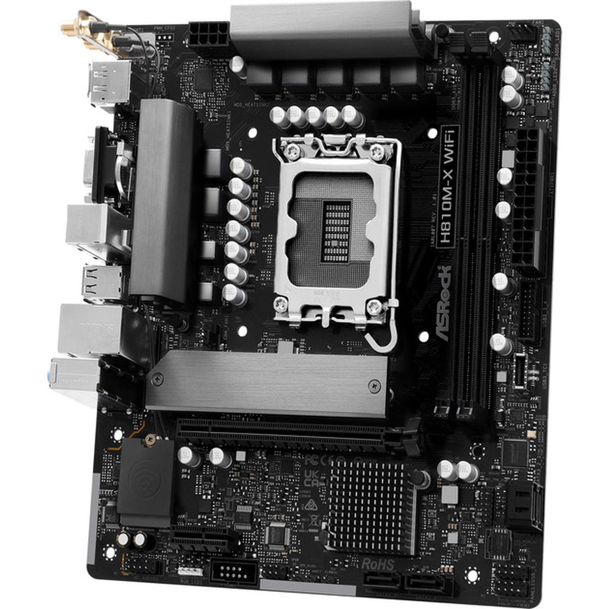 ASRock H810M-X WiFi LGA1851 Micro-ATX Mainboard