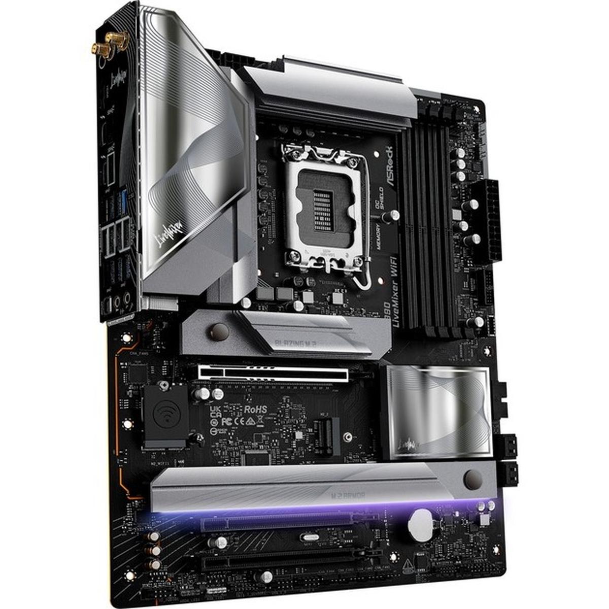 ASRock Z890 LiveMixer WiFi LGA1851 ATX Mainboard