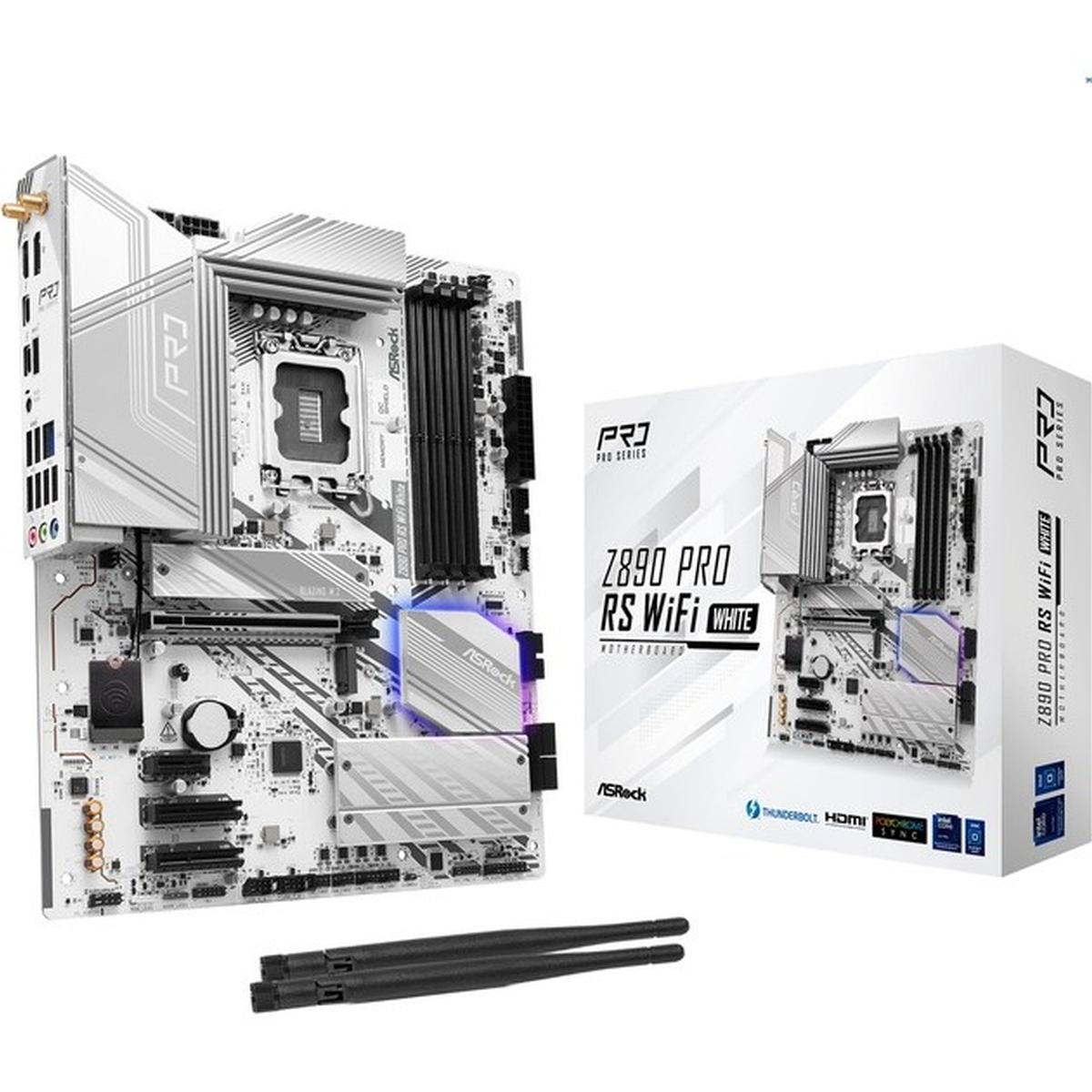 ASRock Z890 Pro RS WiFi LGA1851 ATX Mainboard weiß