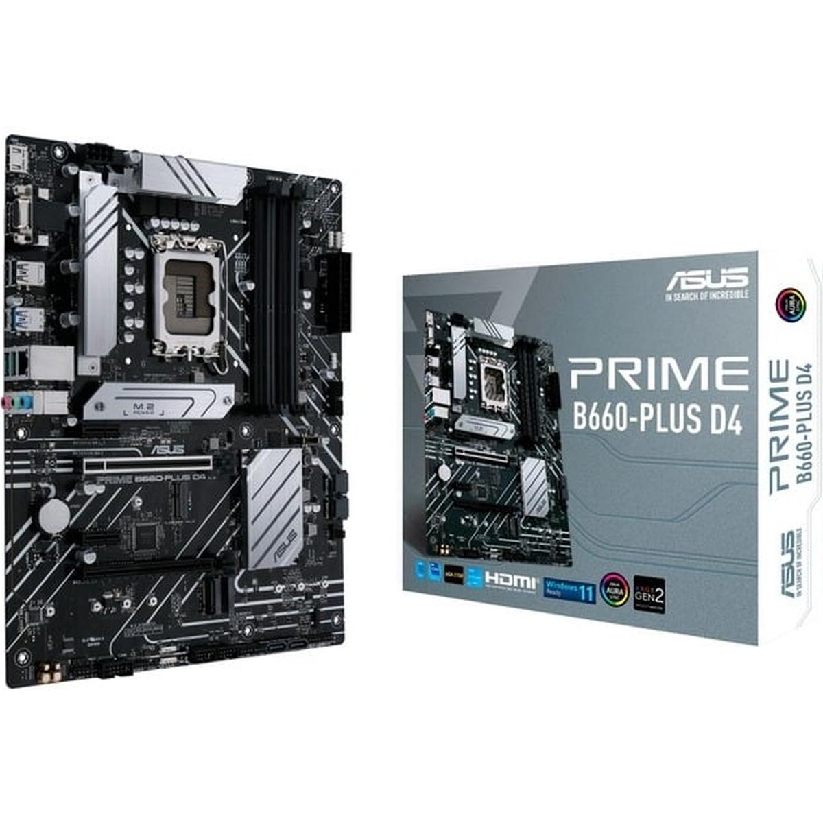 Asus PRIME B660-PLUS D4 Gaming Mainboard Sockel Intel LGA 1700 (2. Wahl)