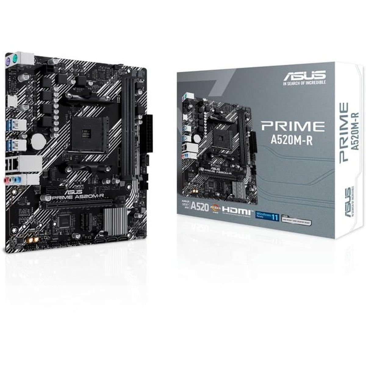 Asus Prime A520M-R AMD Ryzen AM4 mATX Mainboard mit M.2-Unterstützung
