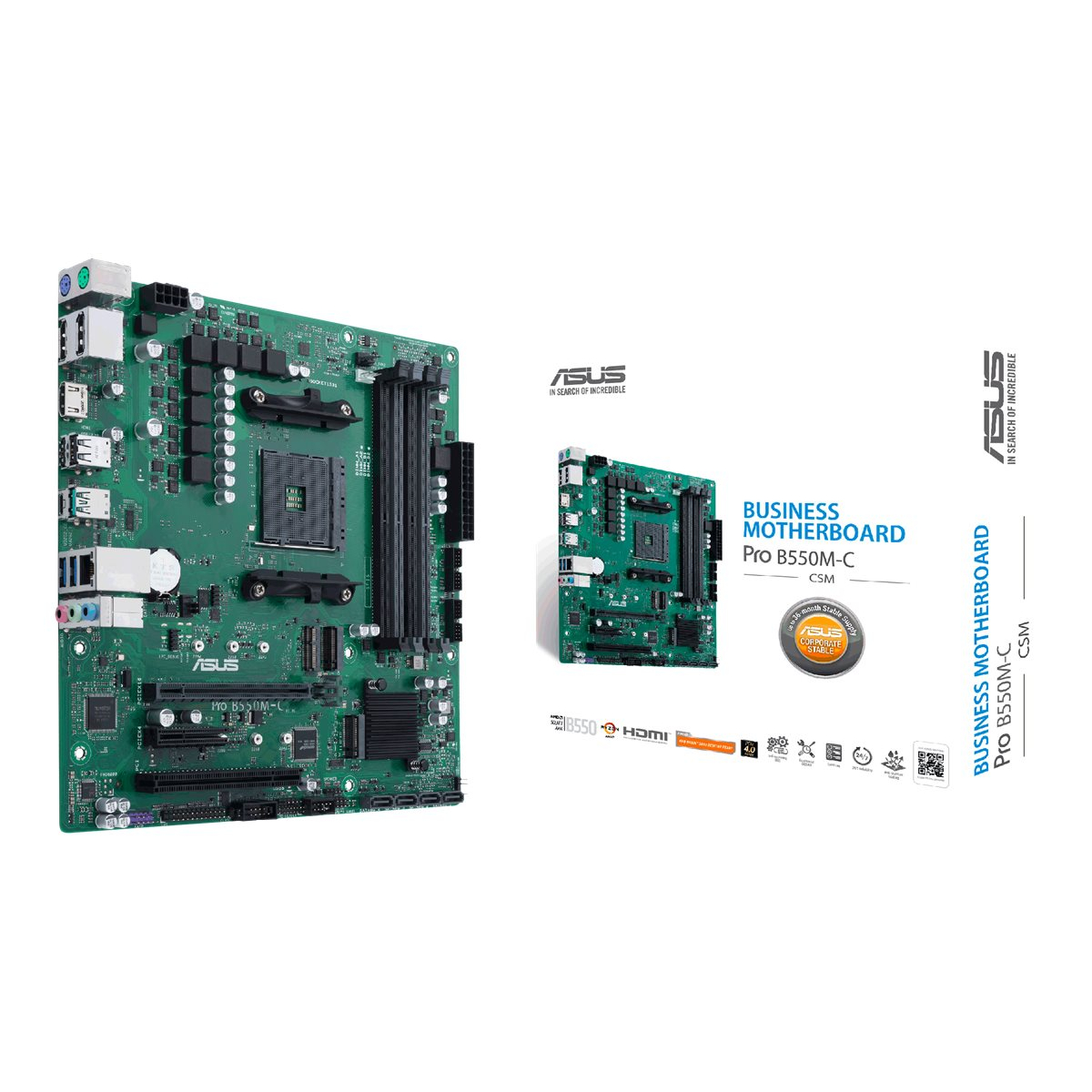 Asus Pro B550M-C/CSM Business Mainboard