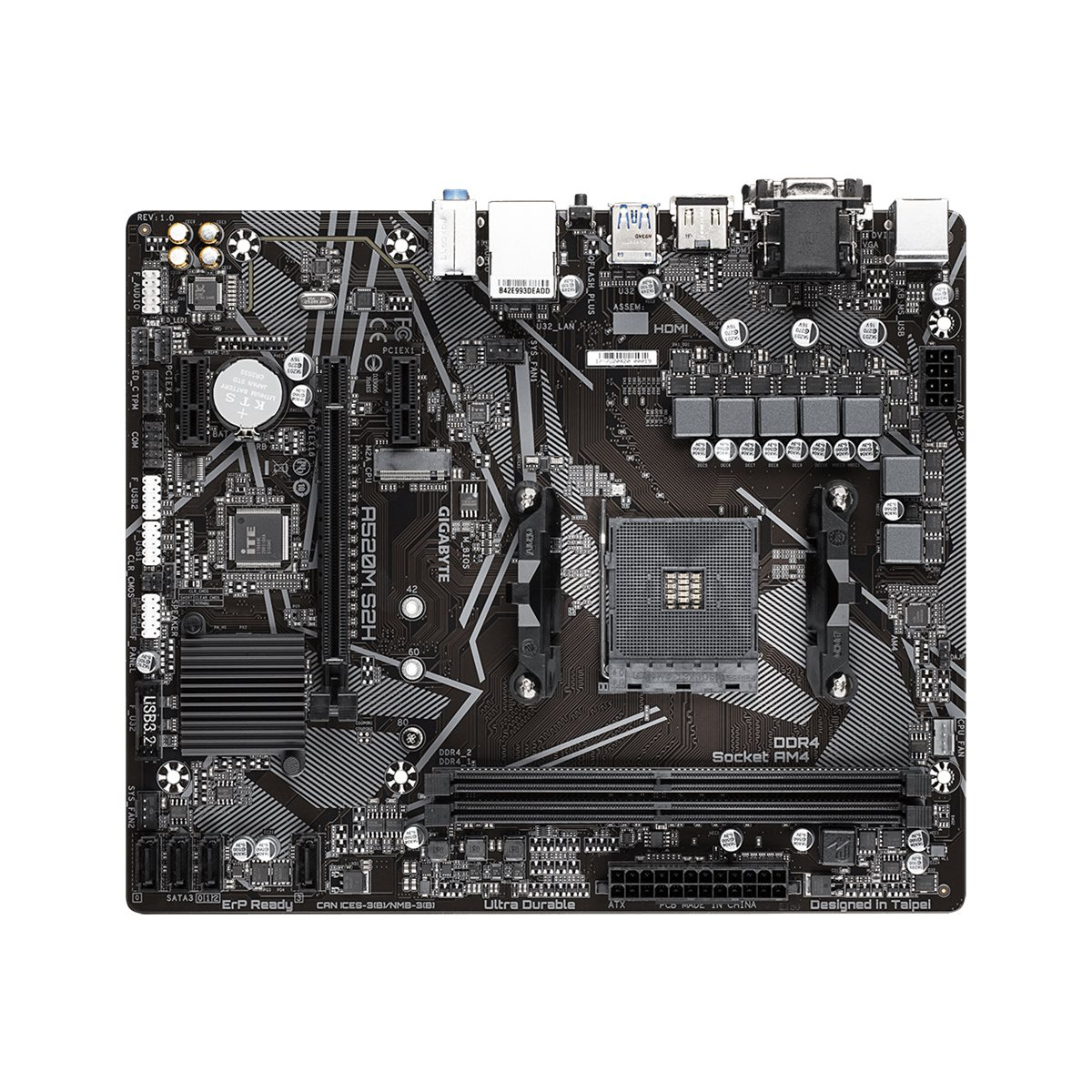 Gigabyte A520M S2H AM4 Mainboard