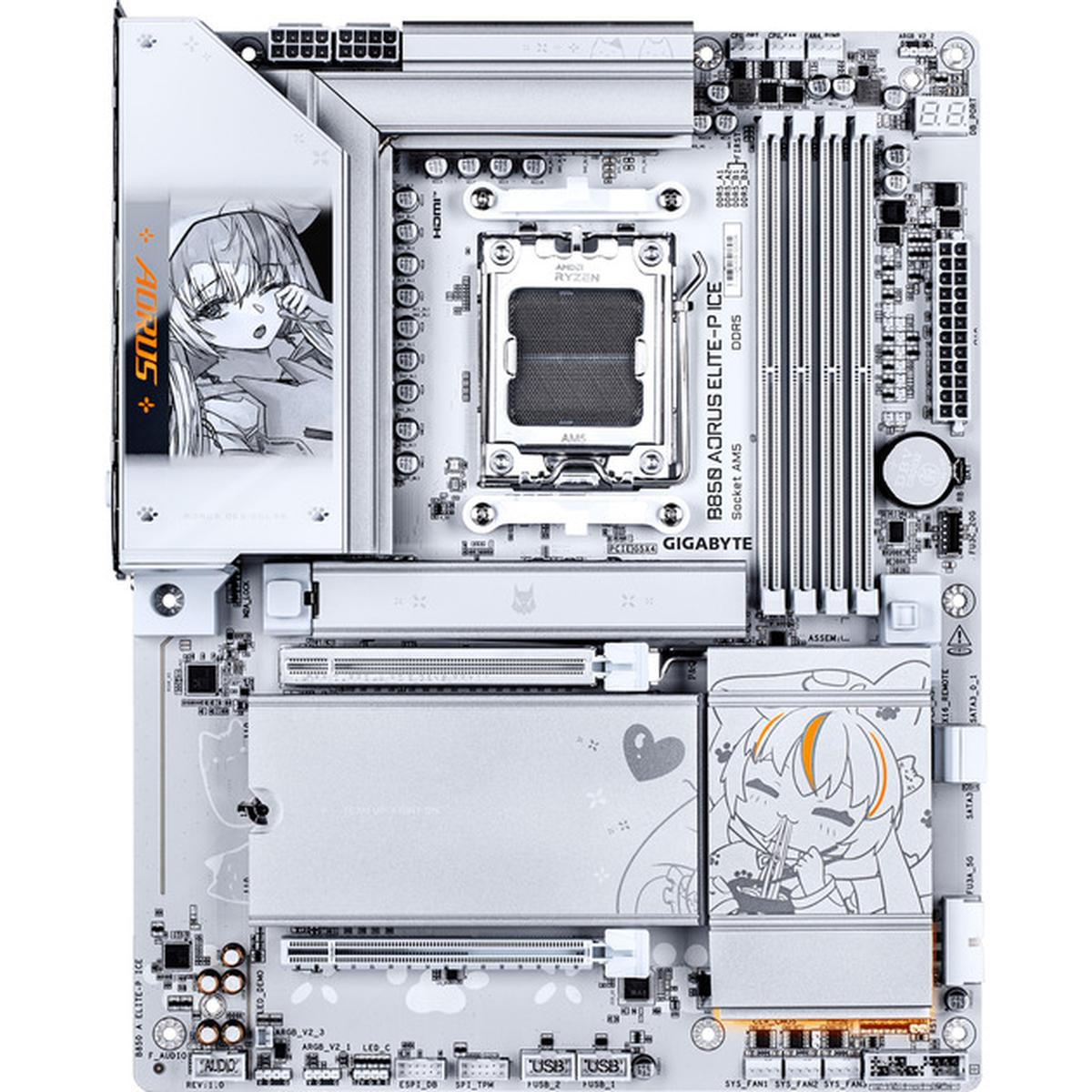 Gigabyte B850 AORUS Elite-P ICE AM5 Mainboard