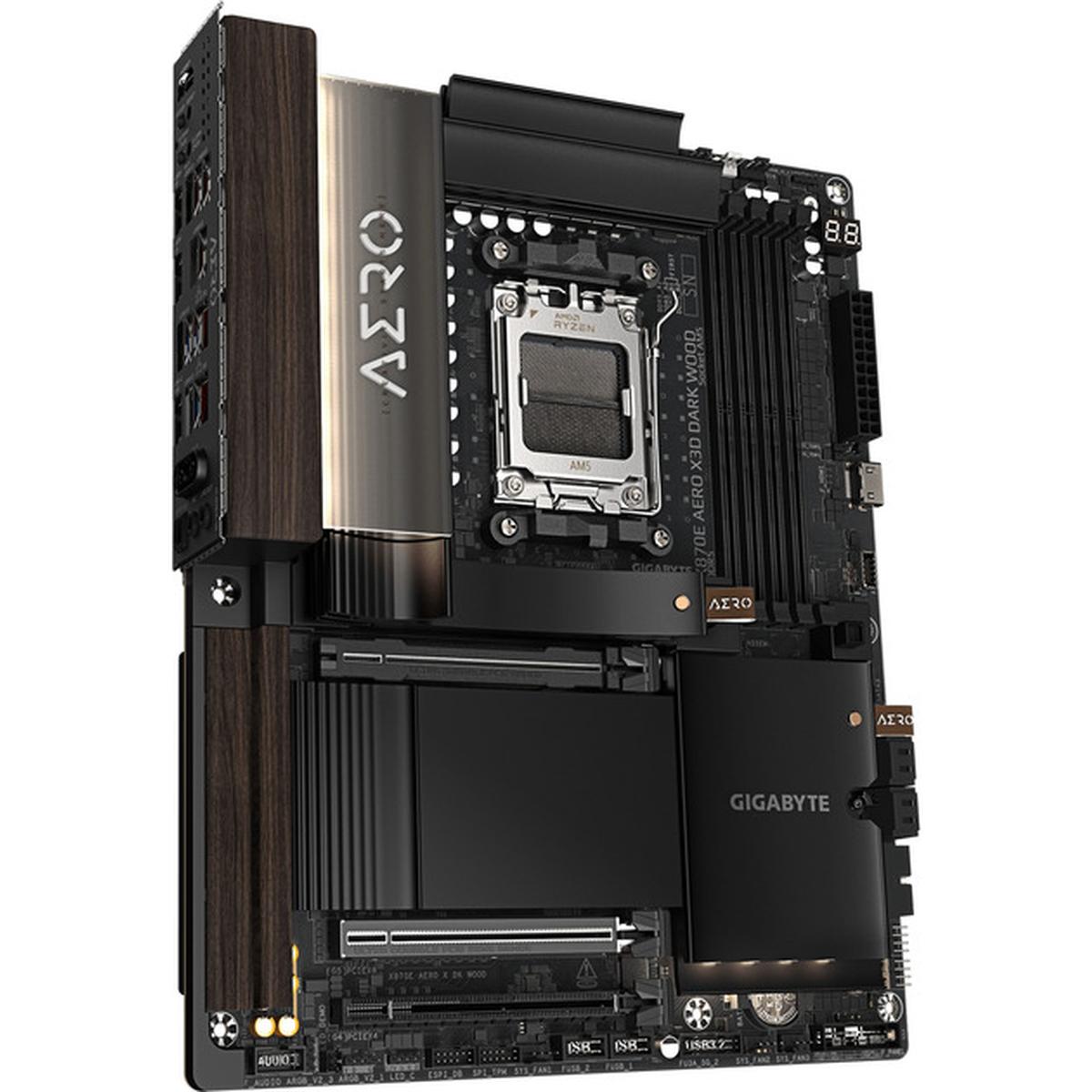 Gigabyte X870E AERO X3D Dark Wood AM5 ATX Mainboard