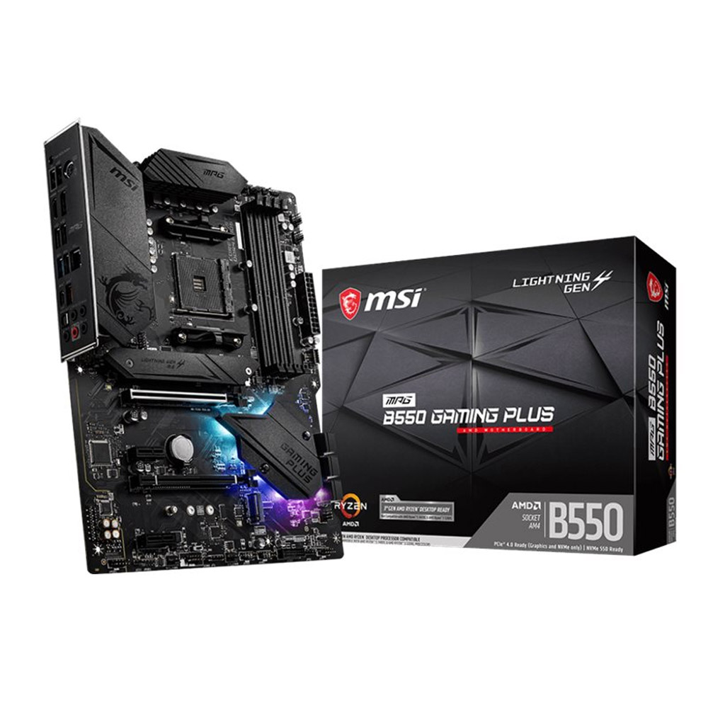 MSI MPG B550 Gaming Plus ATX Gaming Motherboard