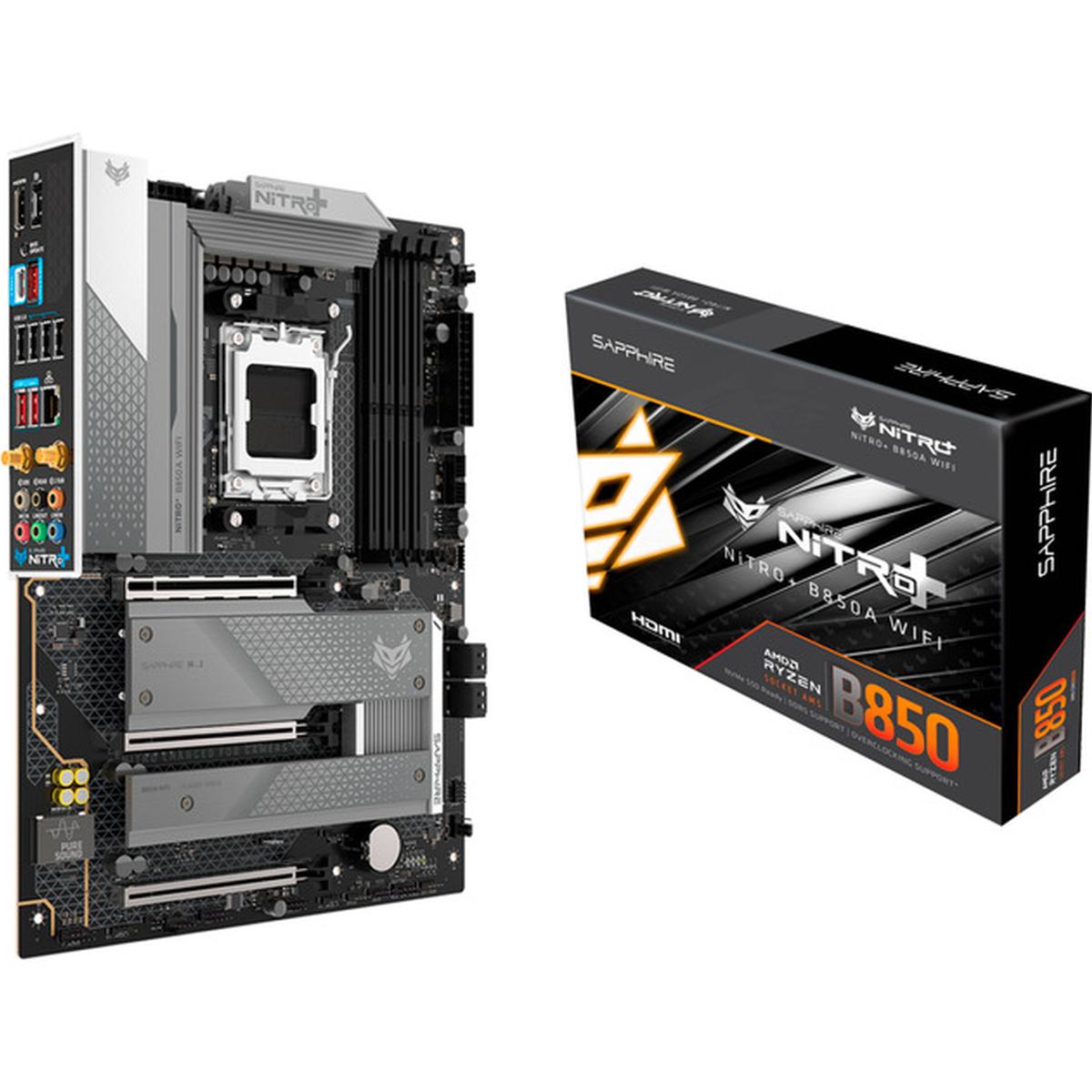 Sapphire Nitro+ B850A WIFI7 52123-03-40G AM5 ATX Mainboard