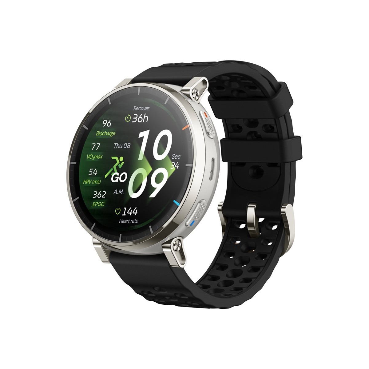 Amazfit Active 3 Premium 45mm 4GB GPS Smartwatch noir