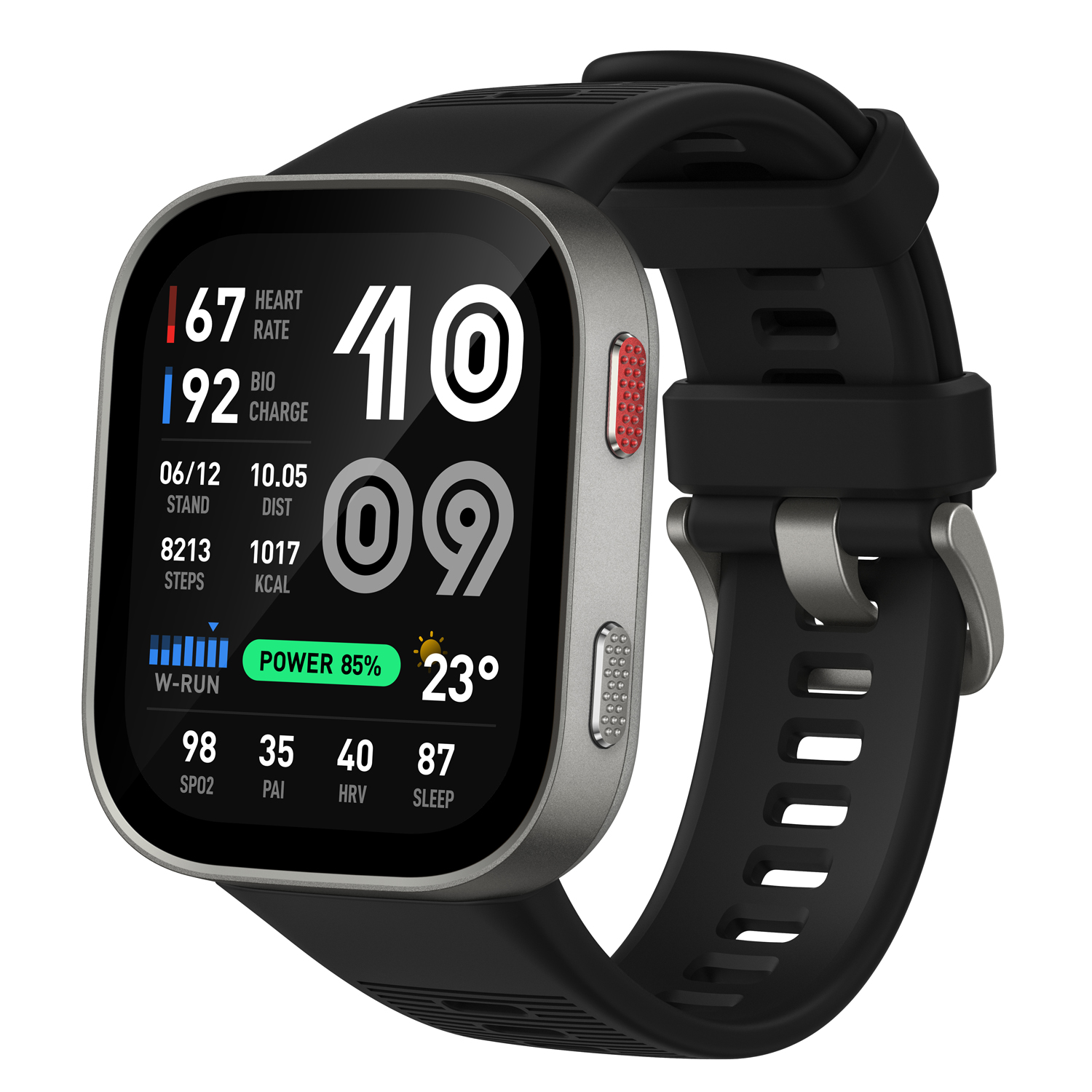 Amazfit Bip Max 50mm 4GB GPS Smartwatch silver