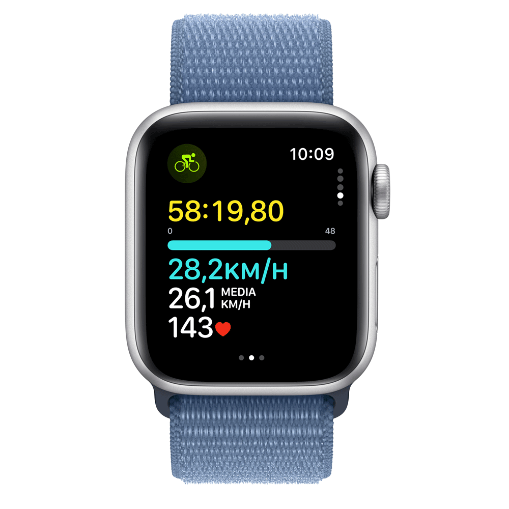 Apple Watch SE 40mm Aluminium Sport Loop winterblau