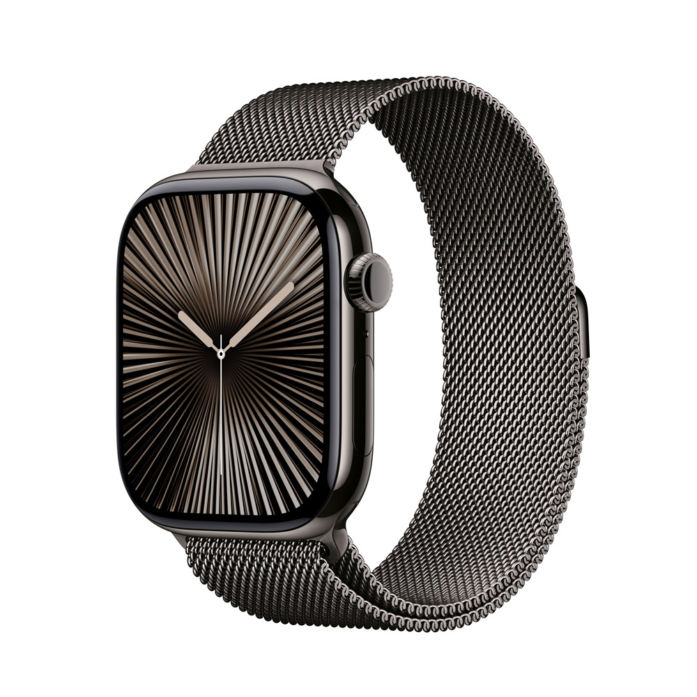 Apple Watch Series 10 4G 46mm Titan Schiefer Milanaise Schiefer M/L