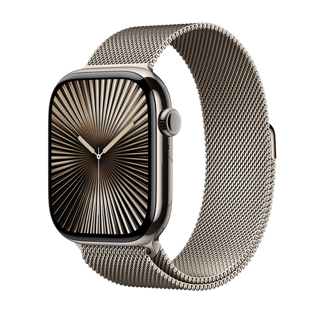 Apple Watch Series 10 4G 46mm Titan Natur Milanaise Natur M/L