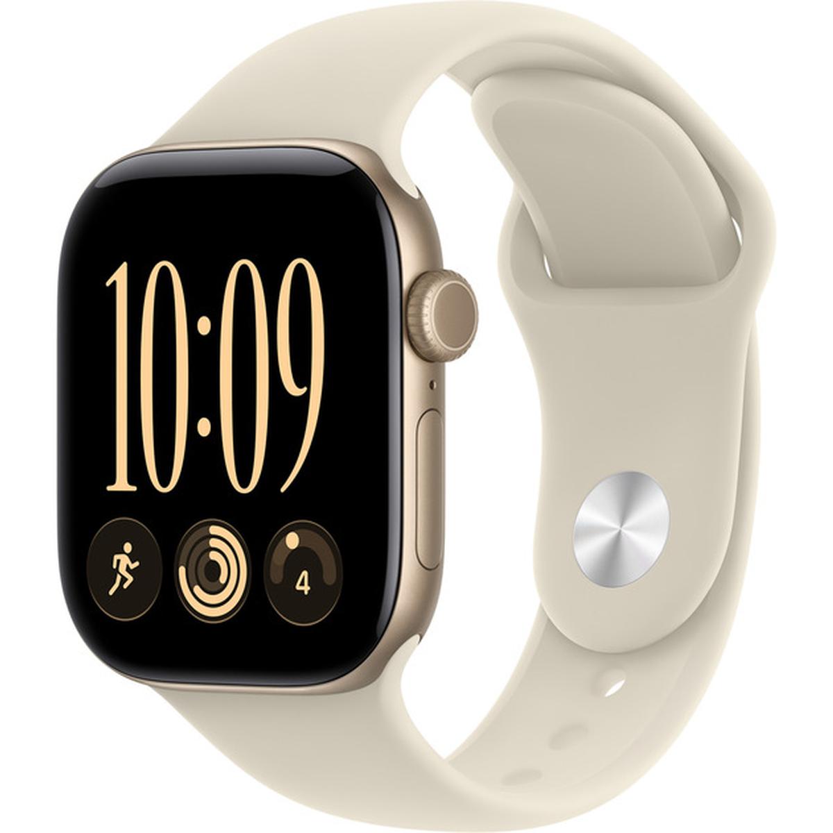 Apple Watch Series 12 GPS 42mm Aluminiumgehäuse Smartwatch lichtgold