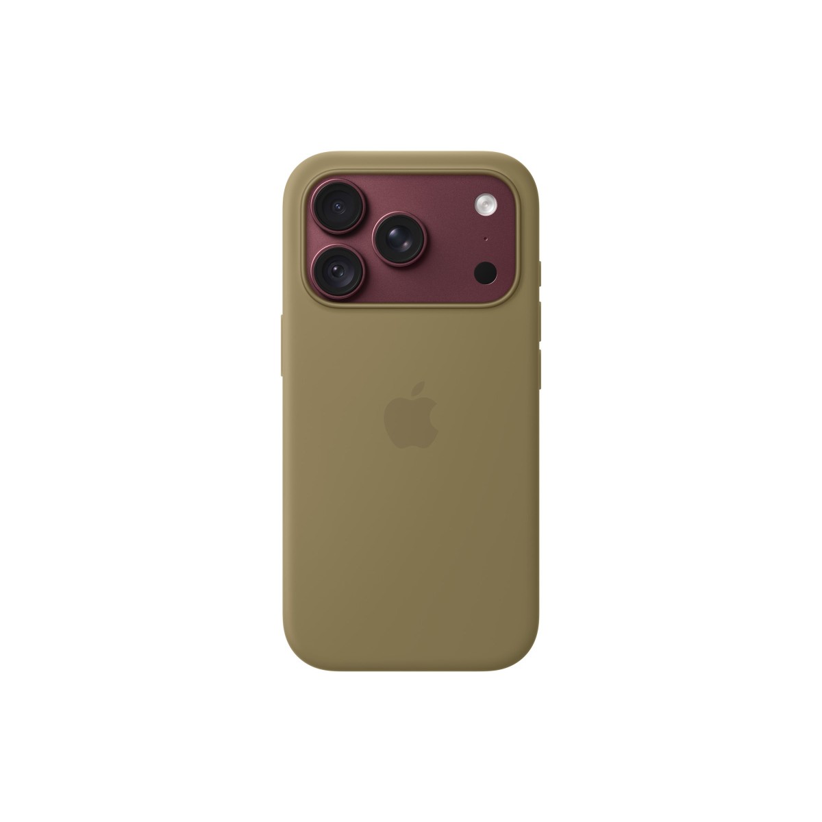 Apple Silikon Case mit MagSafe für iPhone 18 Pro olive