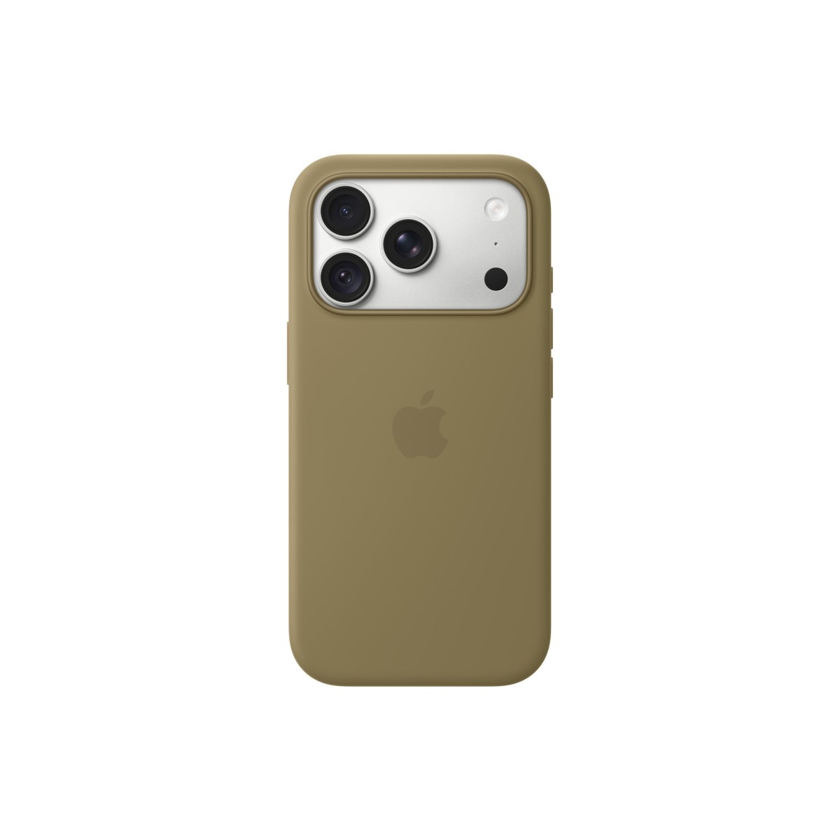 Apple Silikon Case mit MagSafe für iPhone 18 Pro olive
