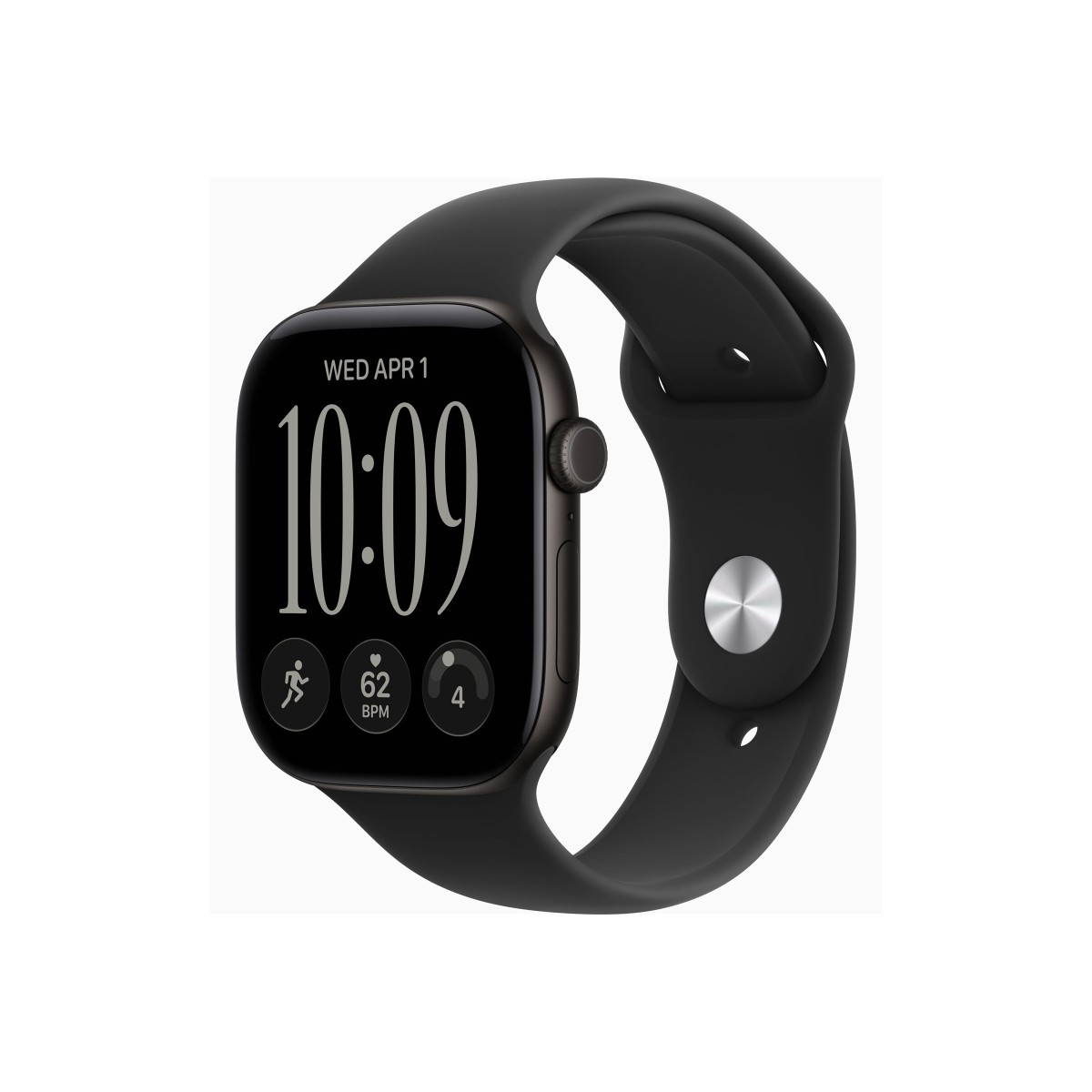 Apple Watch Series 12 GPS + Cellular 46mm Aluminium Smartwatch Sportarmband M/L schwarz