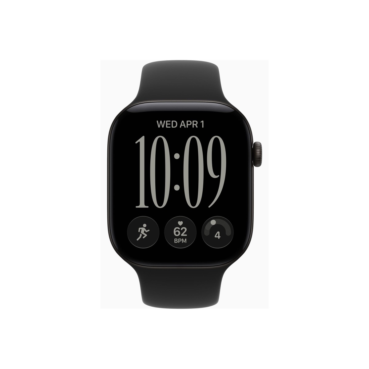 Apple Watch Series 12 GPS + Cellular 46mm Aluminium Smartwatch Sportarmband M/L schwarz
