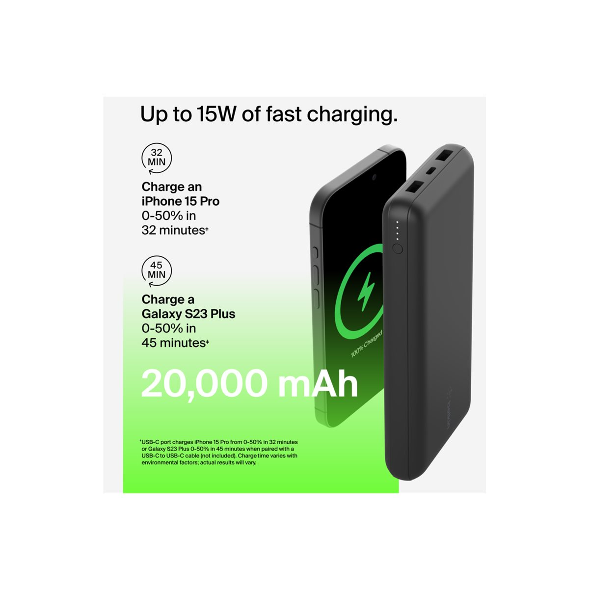 Belkin USB-C Powerbank 20.000mAh schwarz