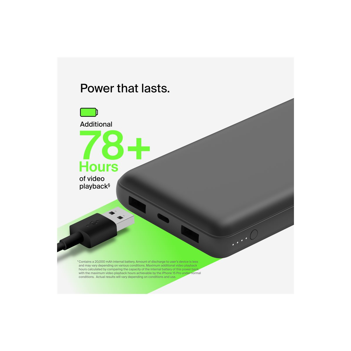 Belkin USB-C Powerbank 20.000mAh schwarz