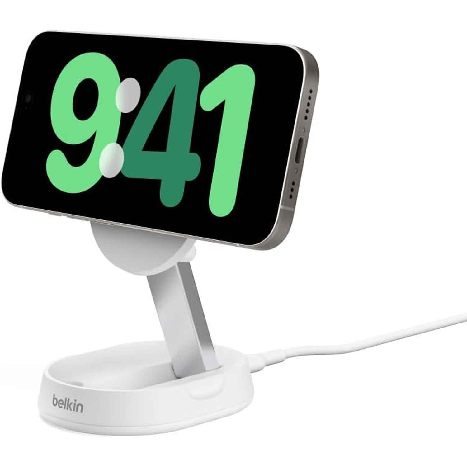 Belkin BoostCharge Pro induktive Ladestation 15W Qi2 weiß