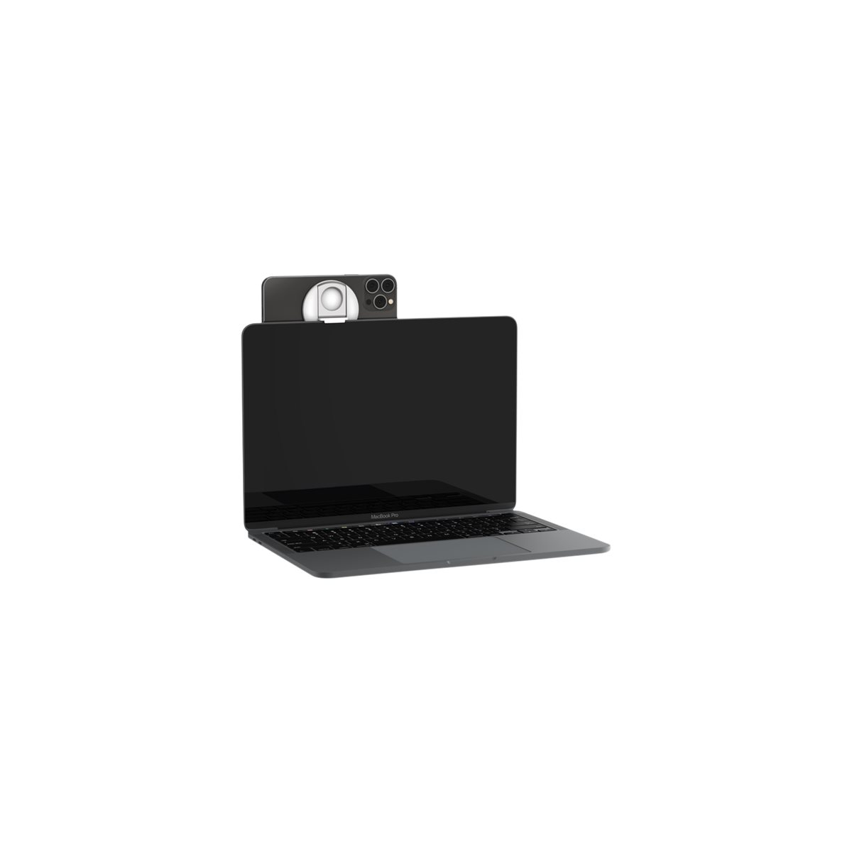 Belkin iPhone-Halter mit MagSafe für Mac-Notebooks weiß
