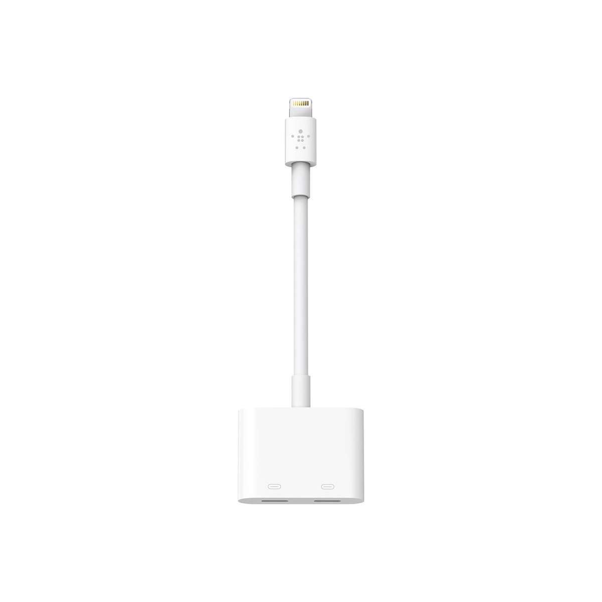 Belkin Rockstar Lightning-Audio- und Ladeadapter weiß
