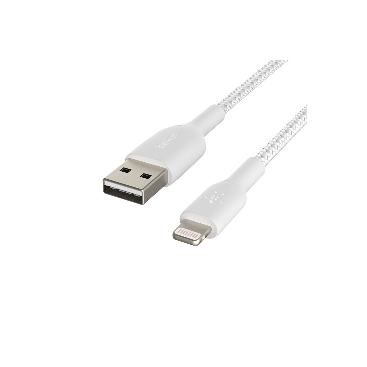 Belkin BoostCharge Lightning-Kabel geflochten 2m weiß