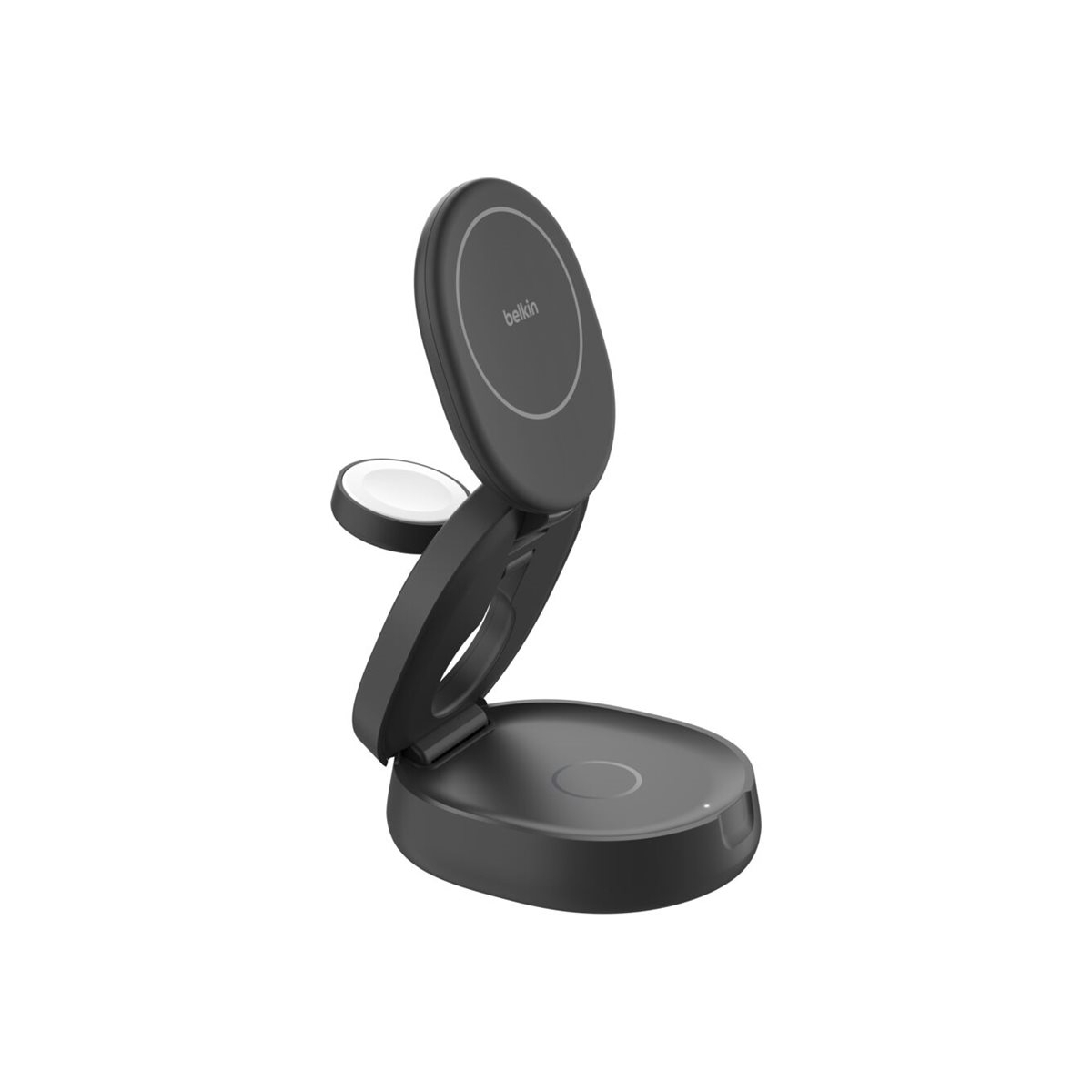 Belkin BoostCharge 3-in-1 Induktive Ladestation Qi2 15W schwarz