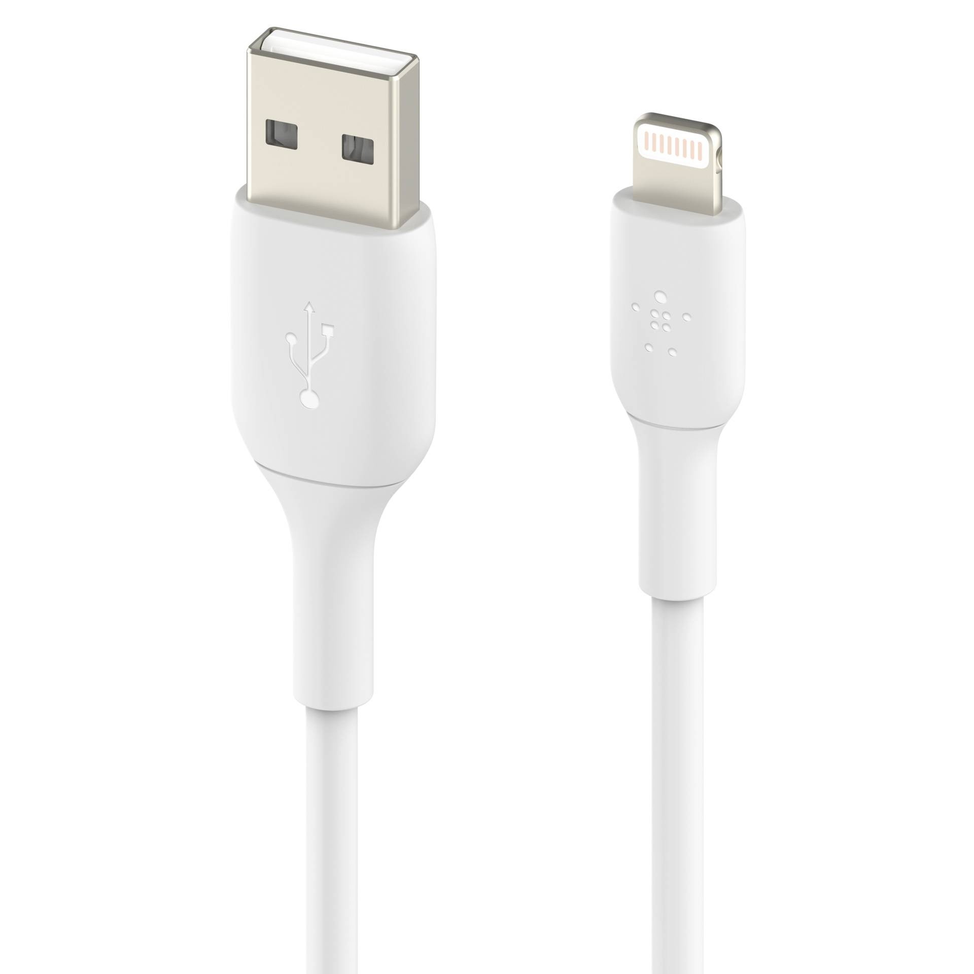 Belkin BoostCharge Lightning-auf-USB-Kabel 2m weiß