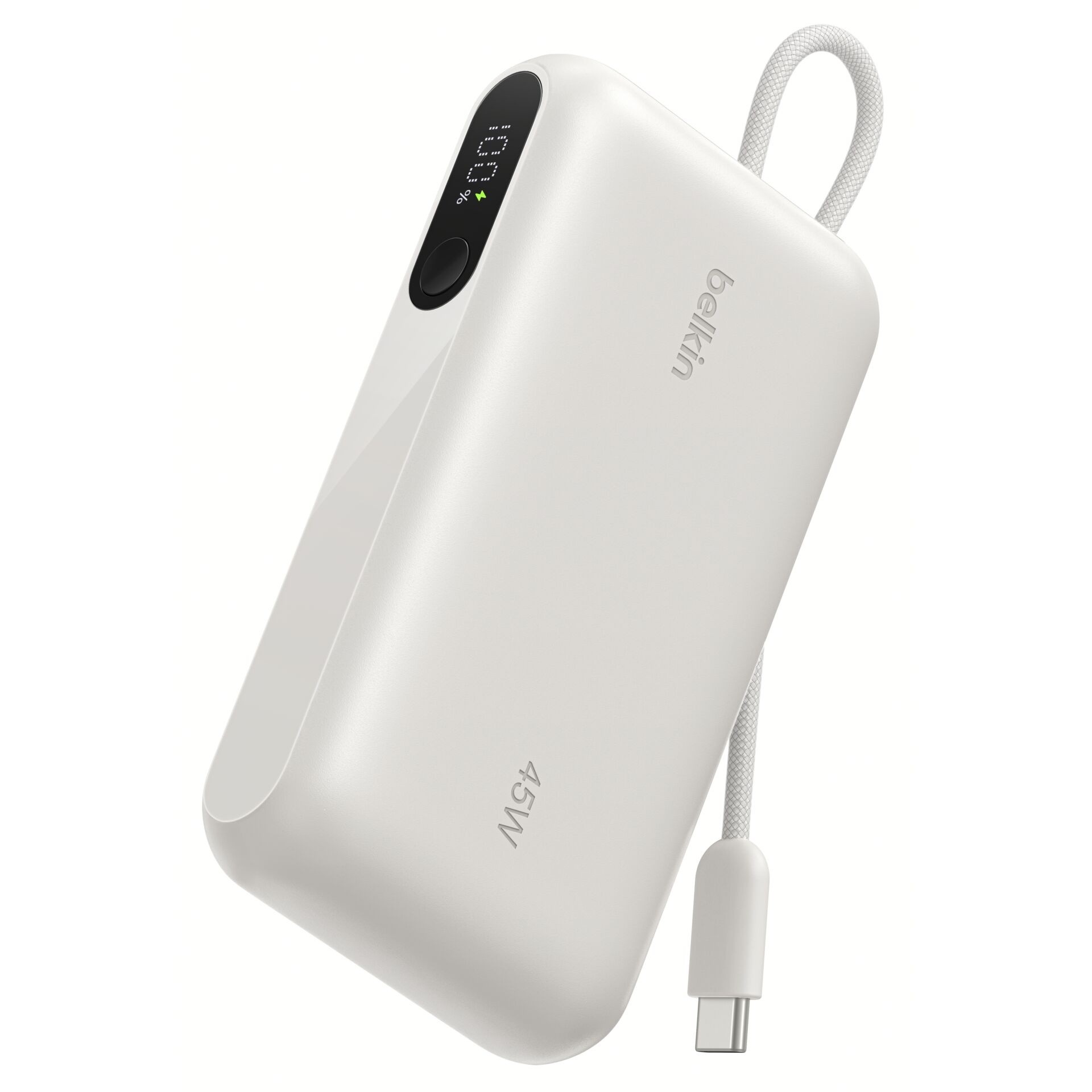 Belkin UltraCharge 10.000mAh Powerbank mit USB-C-Kabel beige