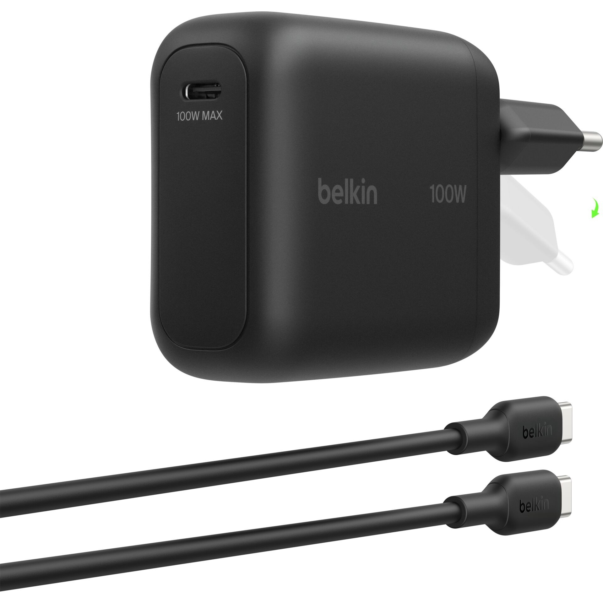 Belkin BoostCharge 100W GaN USB-C Ladegerät schwarz
