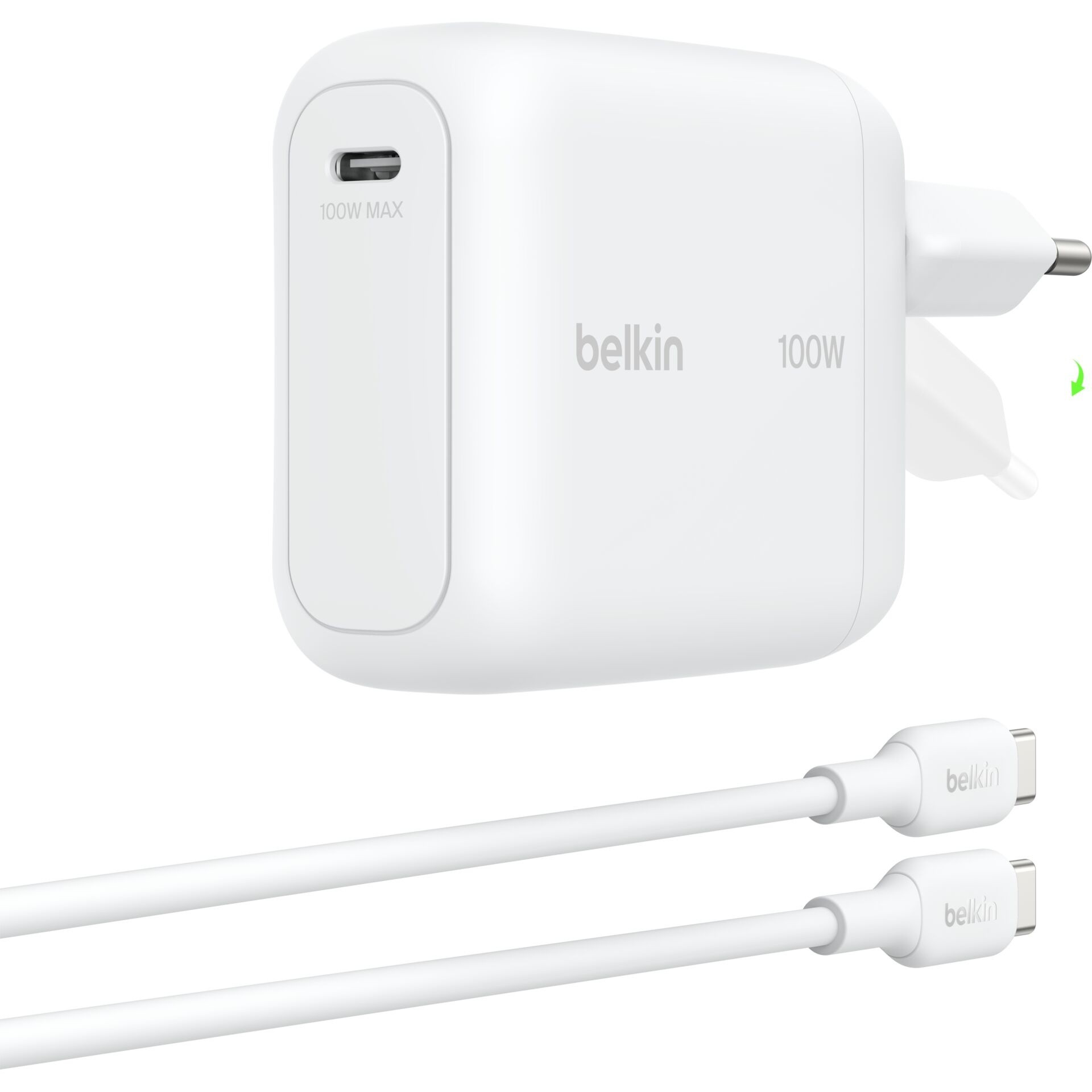 Belkin BoostCharge 100W GaN USB-C Ladegerät weiß