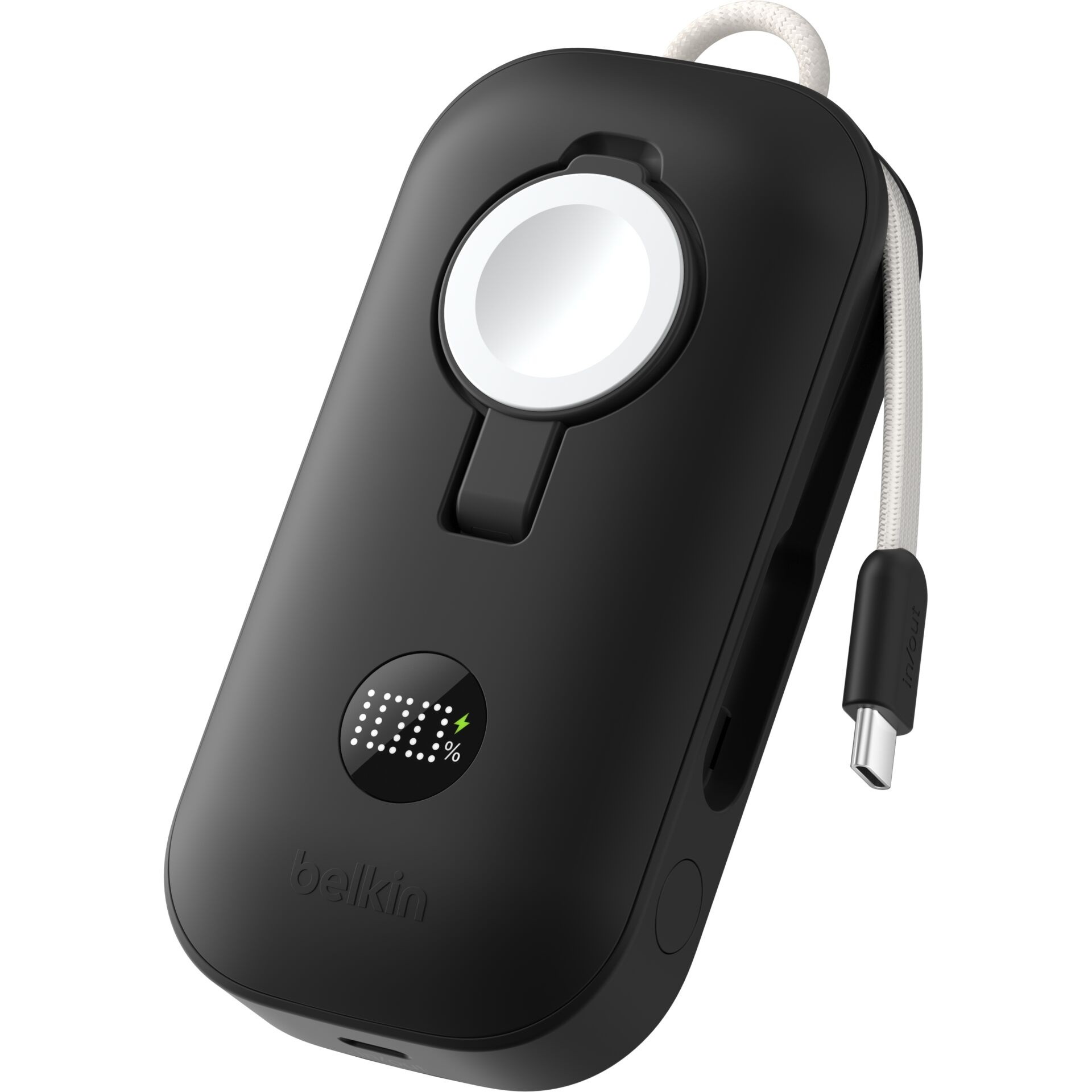 Belkin BoostCharge Pro 10.000mAh 45W Powerbank mit Apple Watch Ladegerät schwarz